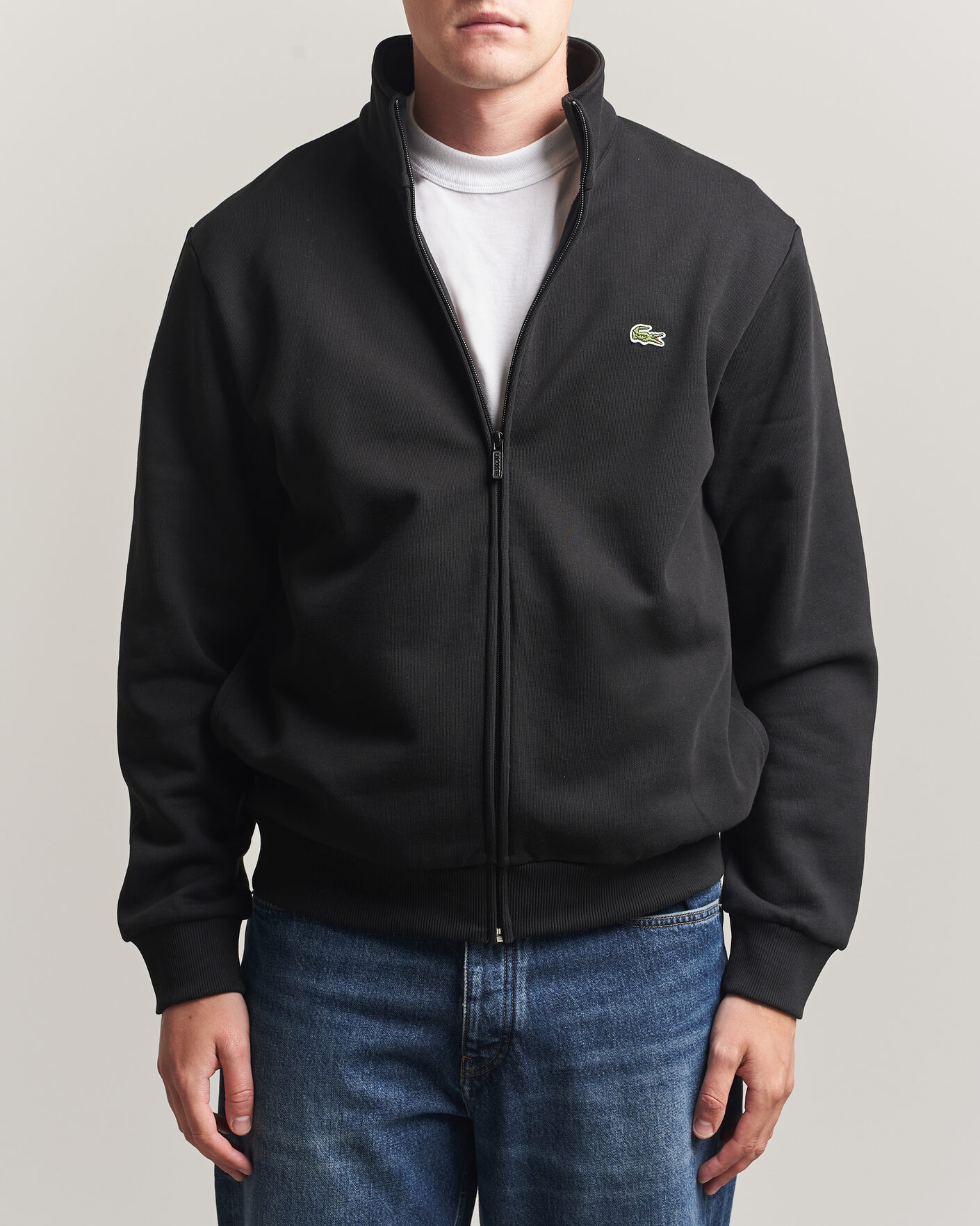 Herren | Pullover | Lacoste | Full Zip Sweater Black