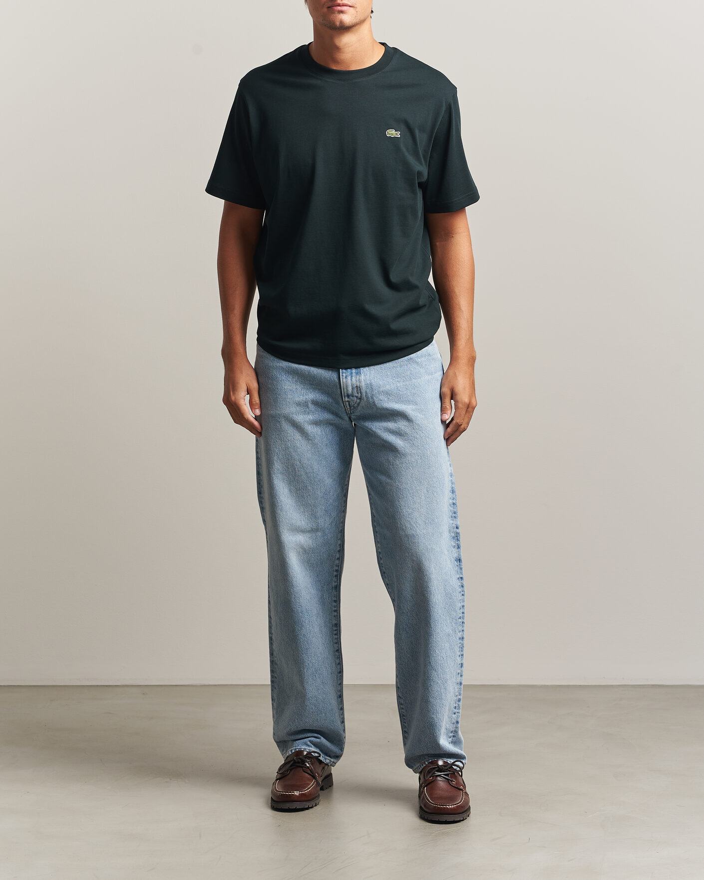 Herren | T-Shirts | Lacoste | Crew Neck T-Shirt Dark Varech