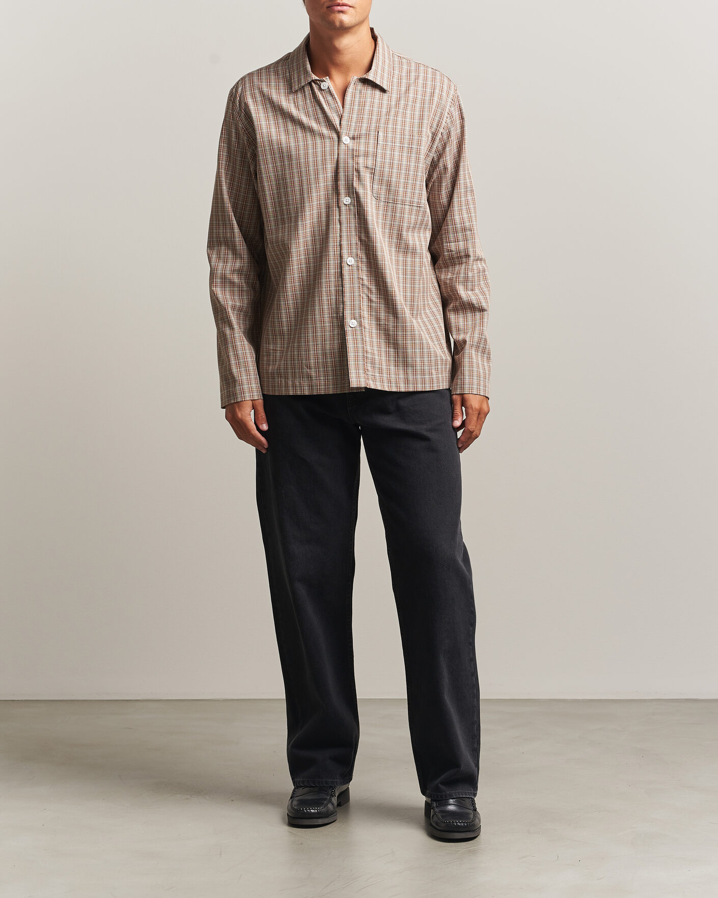Herren | Hemden | Palmes | Fault Shirt Brown Check