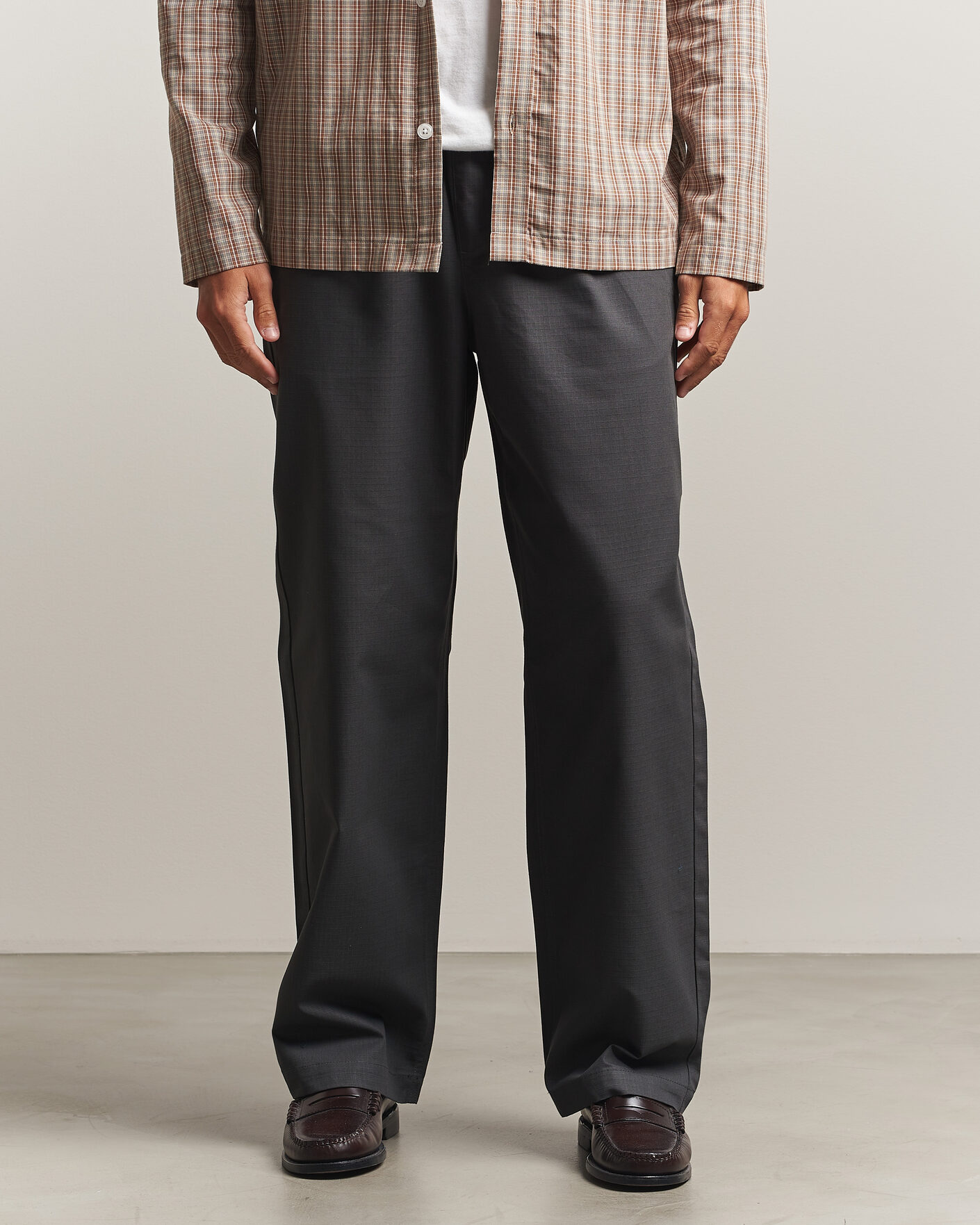 Herren | Hosen | Palmes | Lucien Ripstop Trousers Charcoal