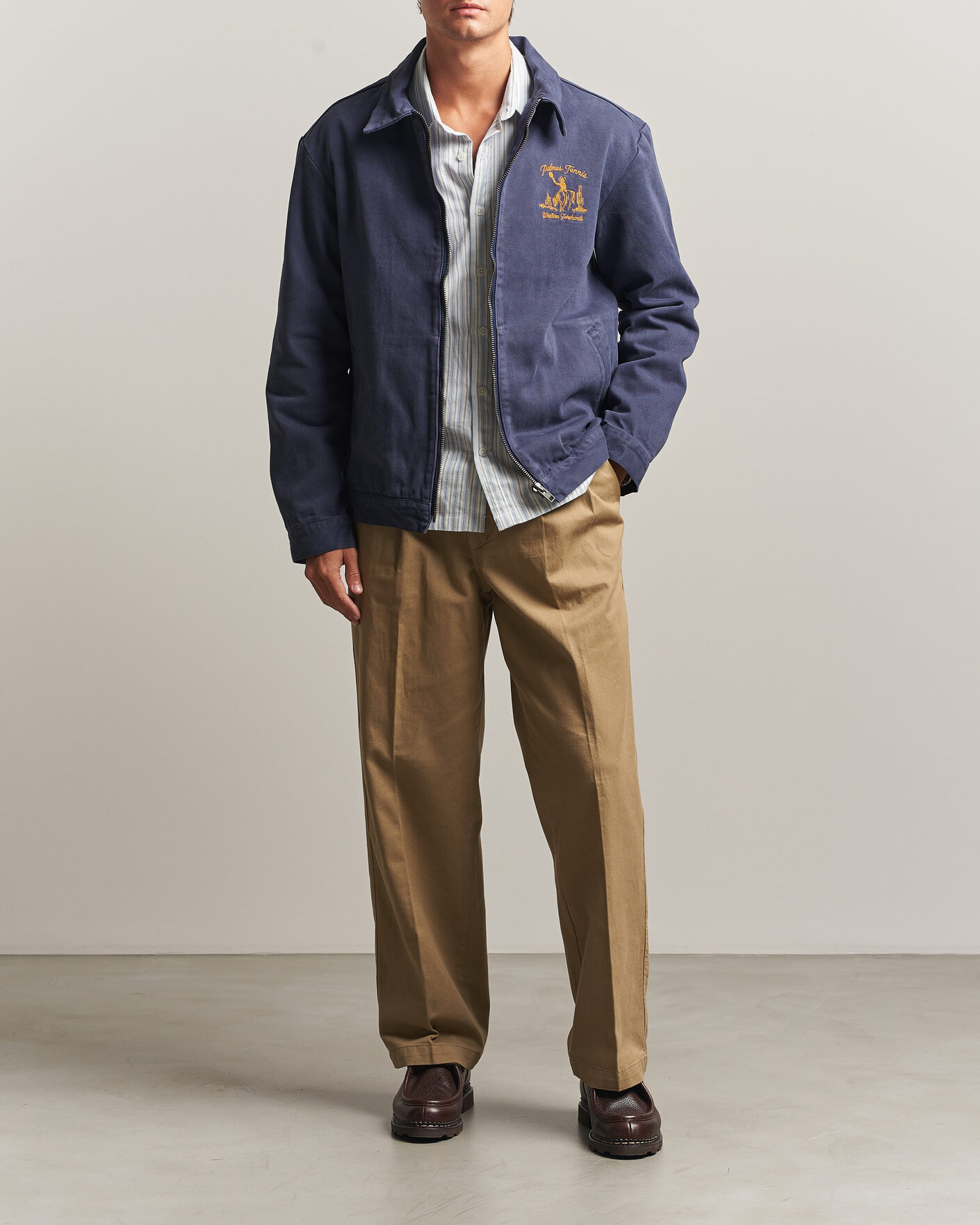 Herren | Jacken | Palmes | Western Zip Jacket Navy