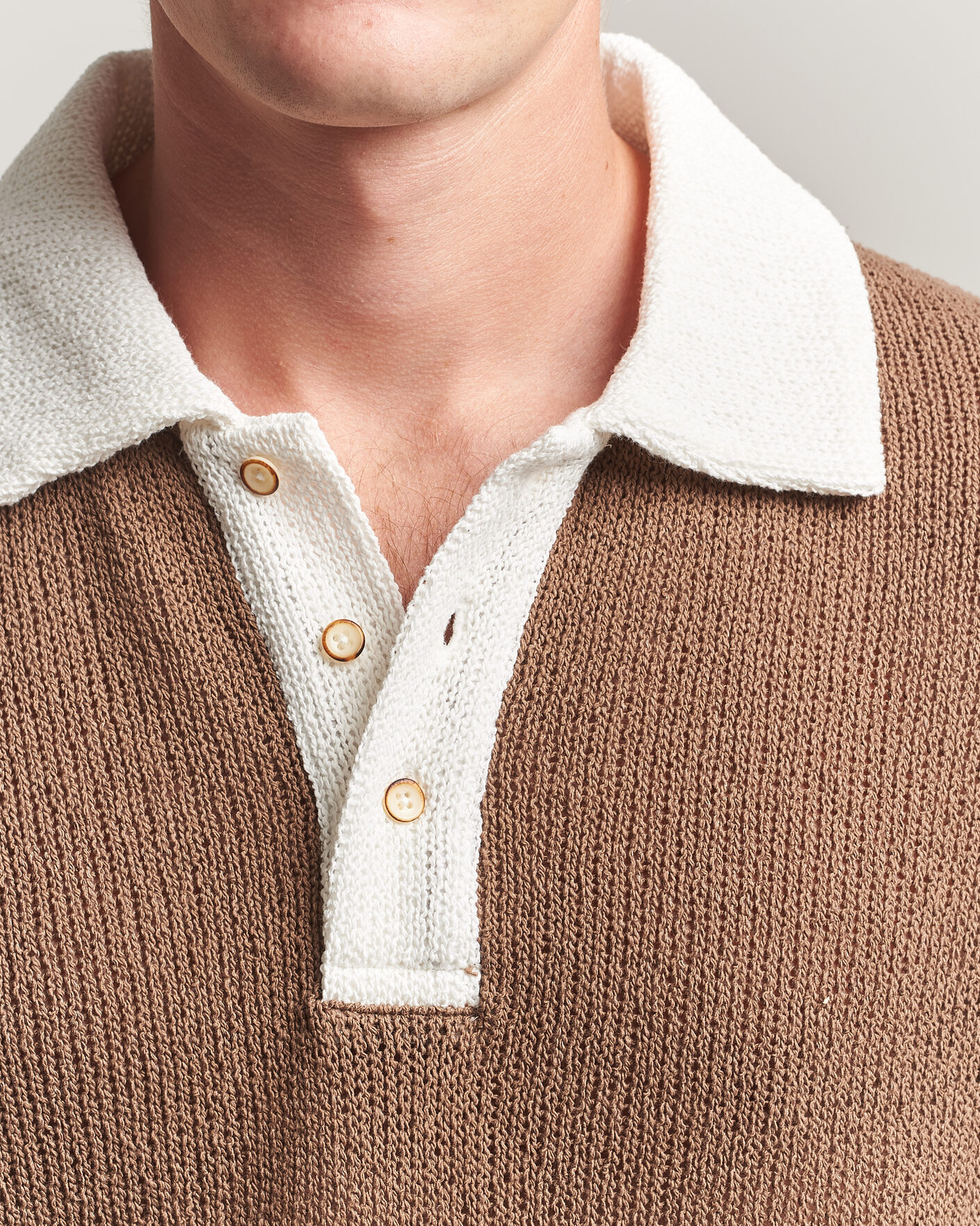 Herren | Pullover | Palmes | Knitted Rugby Brown