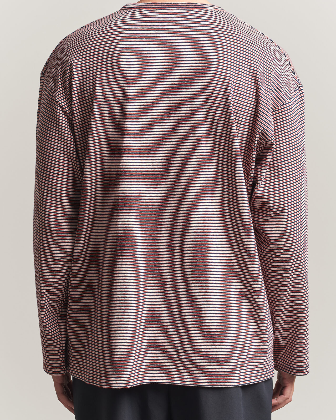 Herren | T-Shirts | Jil Sander | Long Sleeve Striped T-Shirt Red