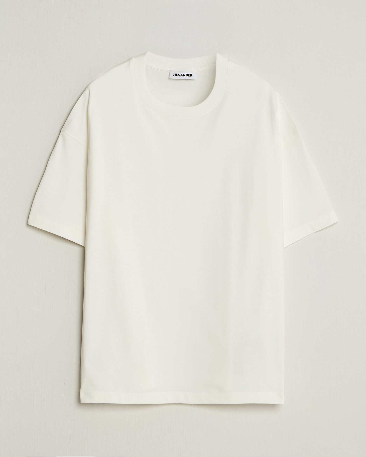 Herren | T-Shirts | Jil Sander | Short Sleeve Side Logo T-Shirt Off White