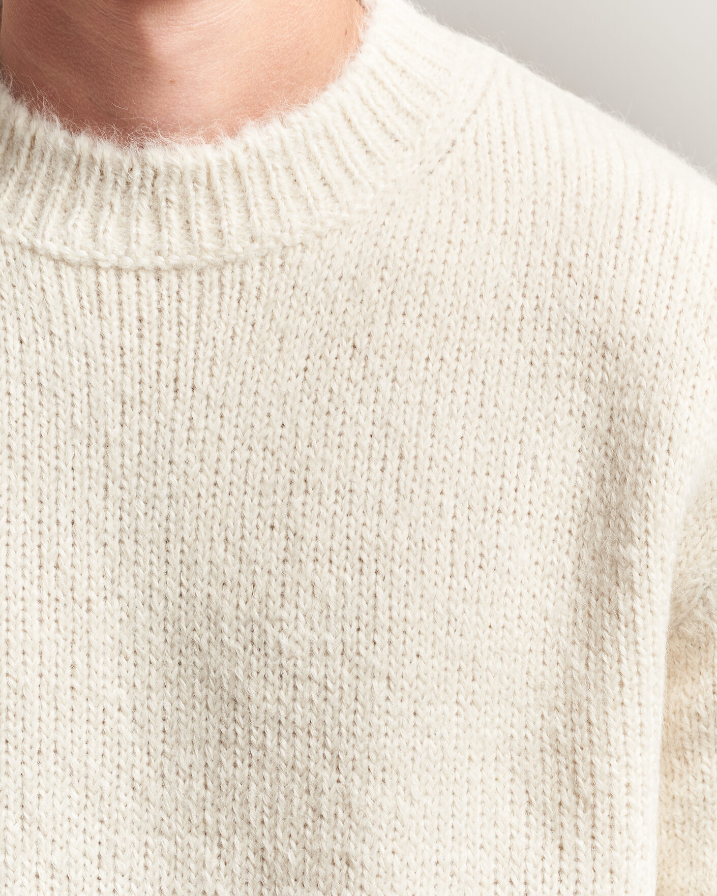 Herren | Pullover | Jil Sander | Rib Knit Sweater Off White
