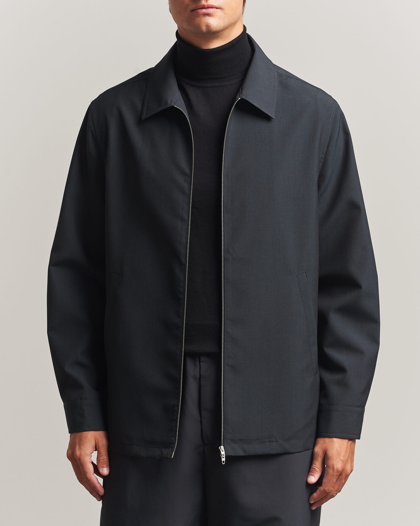 Herren | Hemden | Jil Sander | Zip Shirt Jacket Charcoal