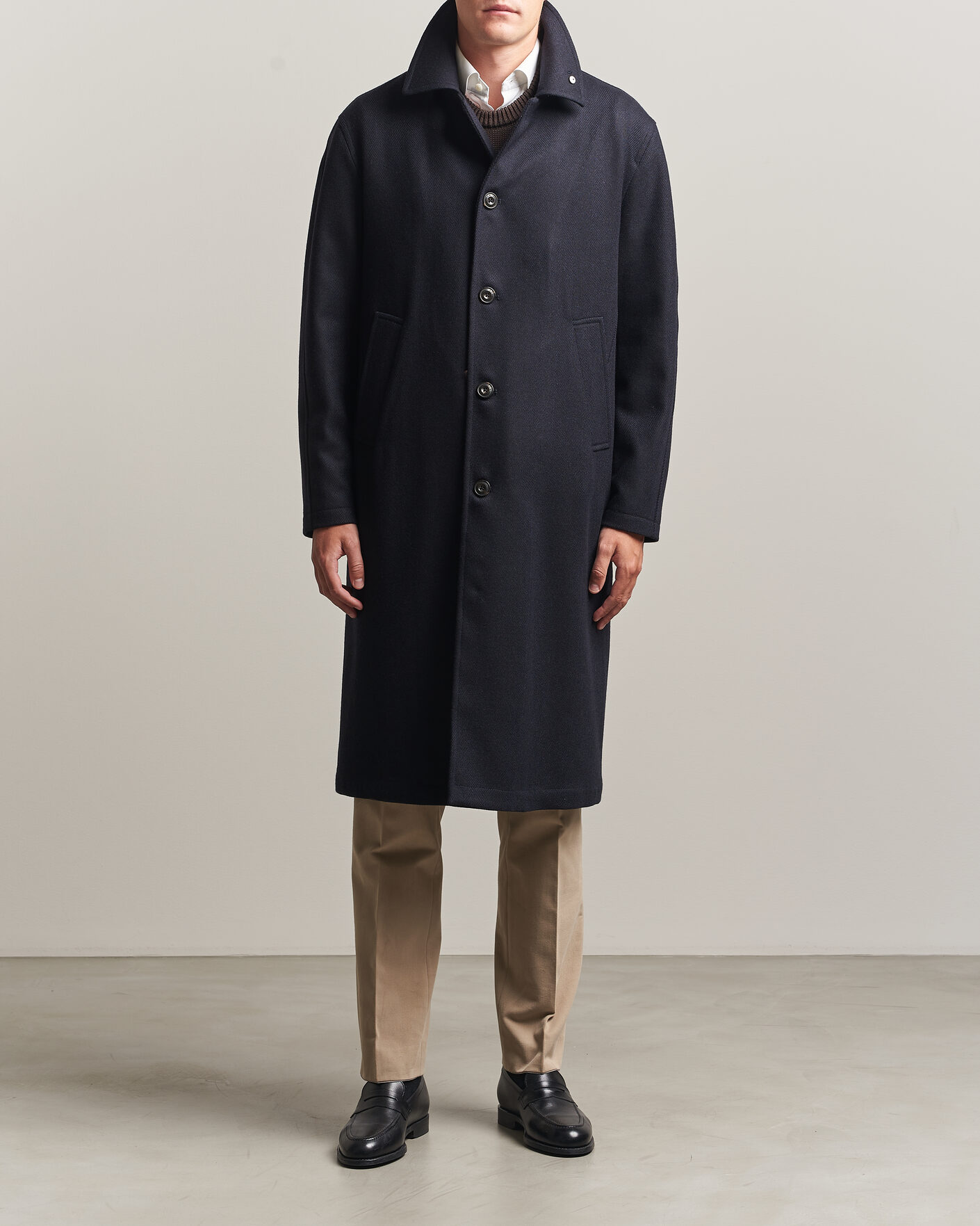 Herren | Jacken | L.B.M. 1911 | Wool/Cashmere Raglan Coat Navy