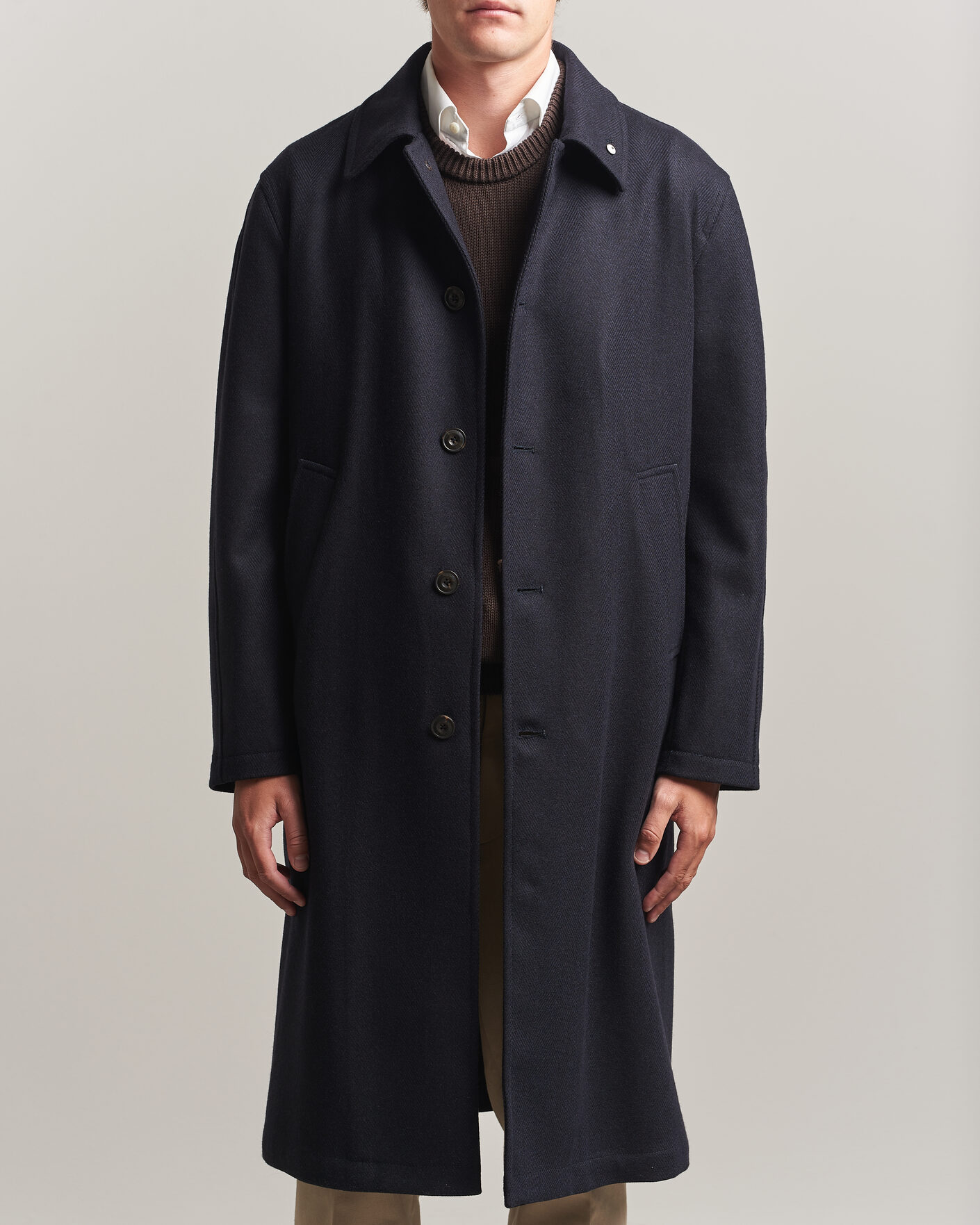 Herren | Jacken | L.B.M. 1911 | Wool/Cashmere Raglan Coat Navy