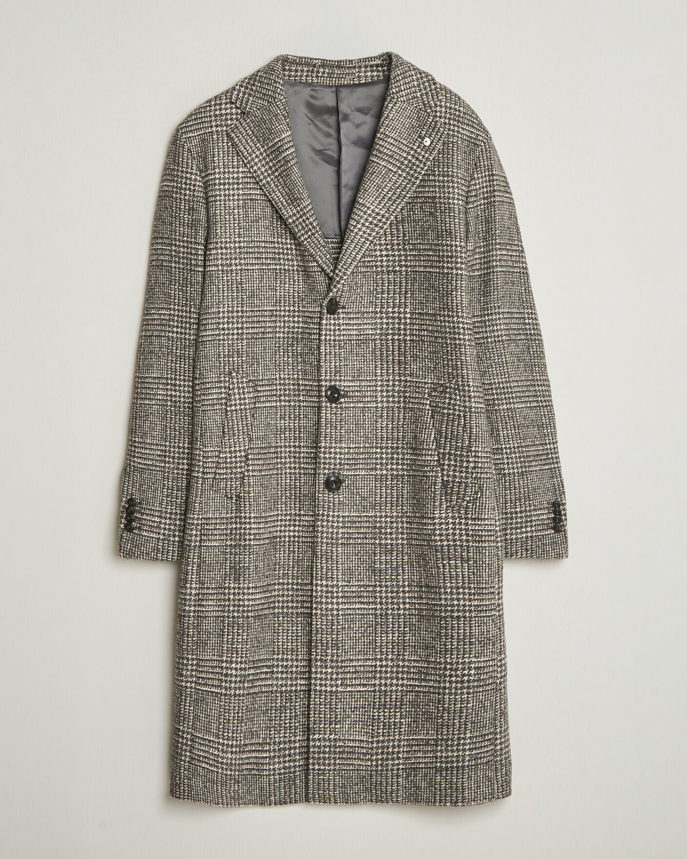 Herren | Jacken | L.B.M. 1911 | Checked Wool Coat Grey