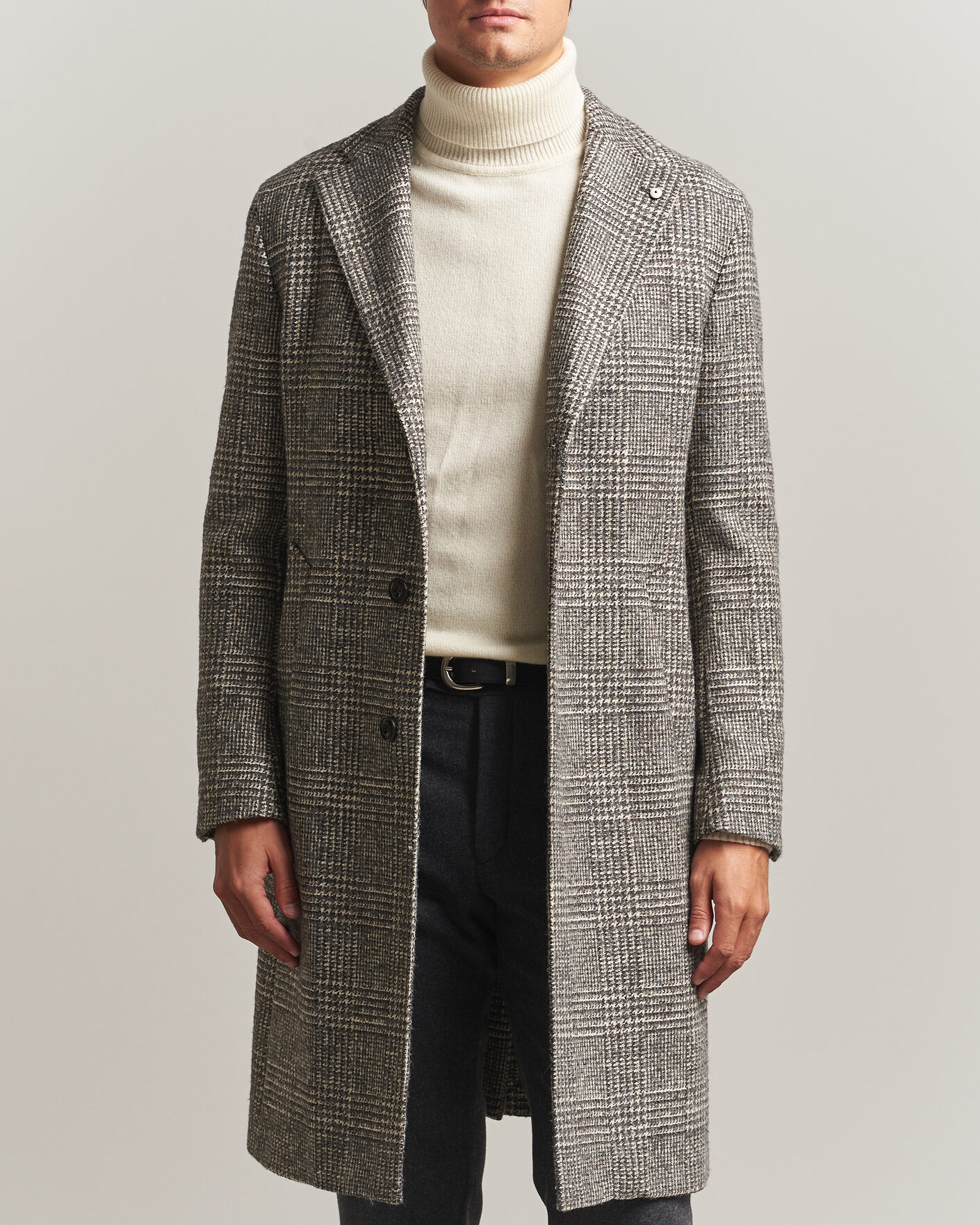 Herren | Jacken | L.B.M. 1911 | Checked Wool Coat Grey