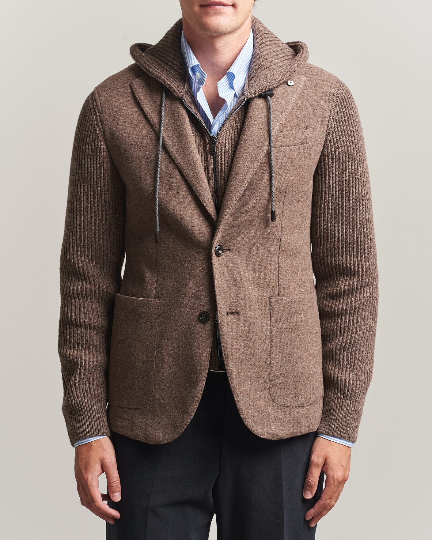 Herren | Sakkos | L.B.M. 1911 | Ivan Hybrid Wool Blazer Brown