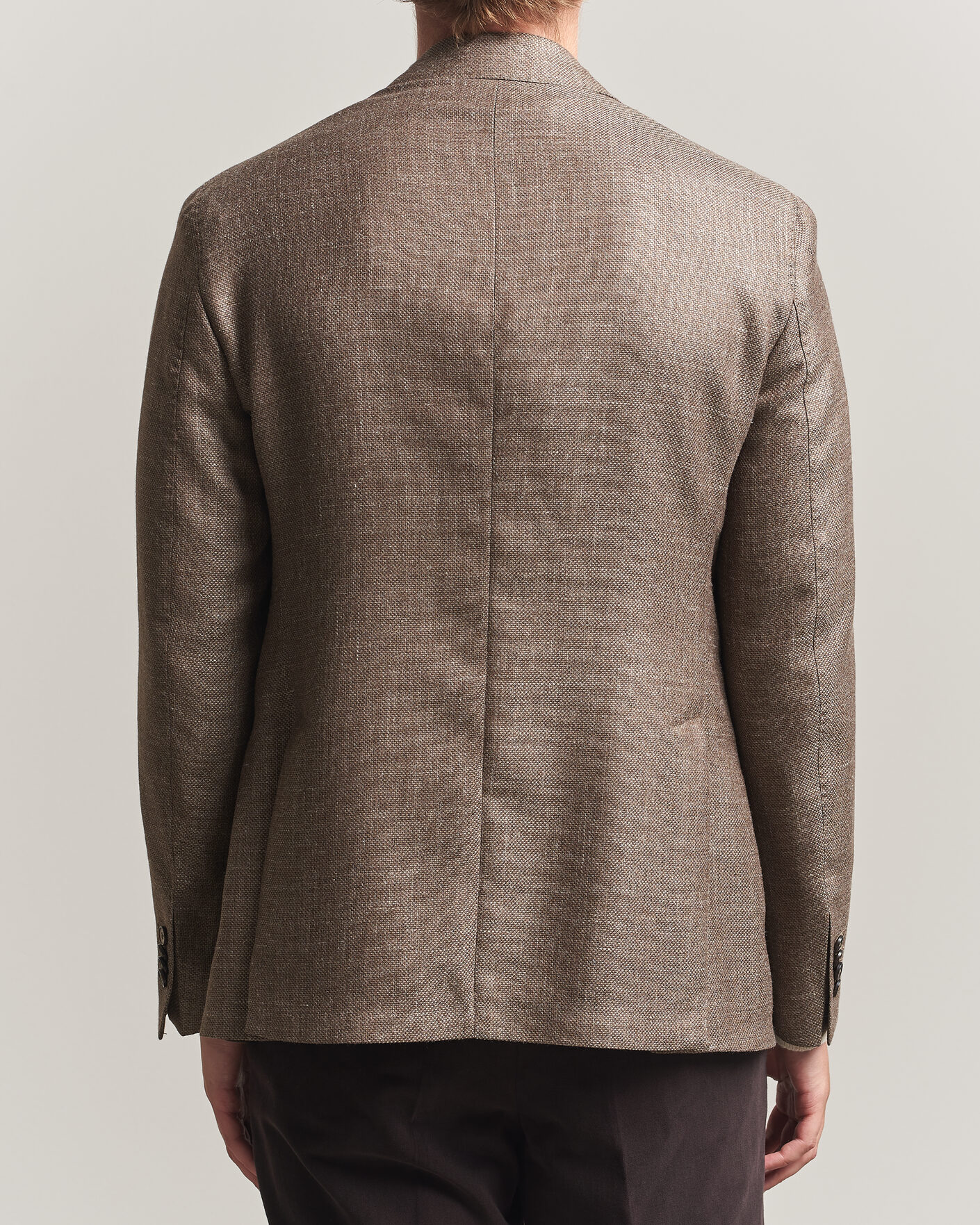 Herren | Sakkos | L.B.M. 1911 | Jack Wool/Silk Hopsack Blazer Brown