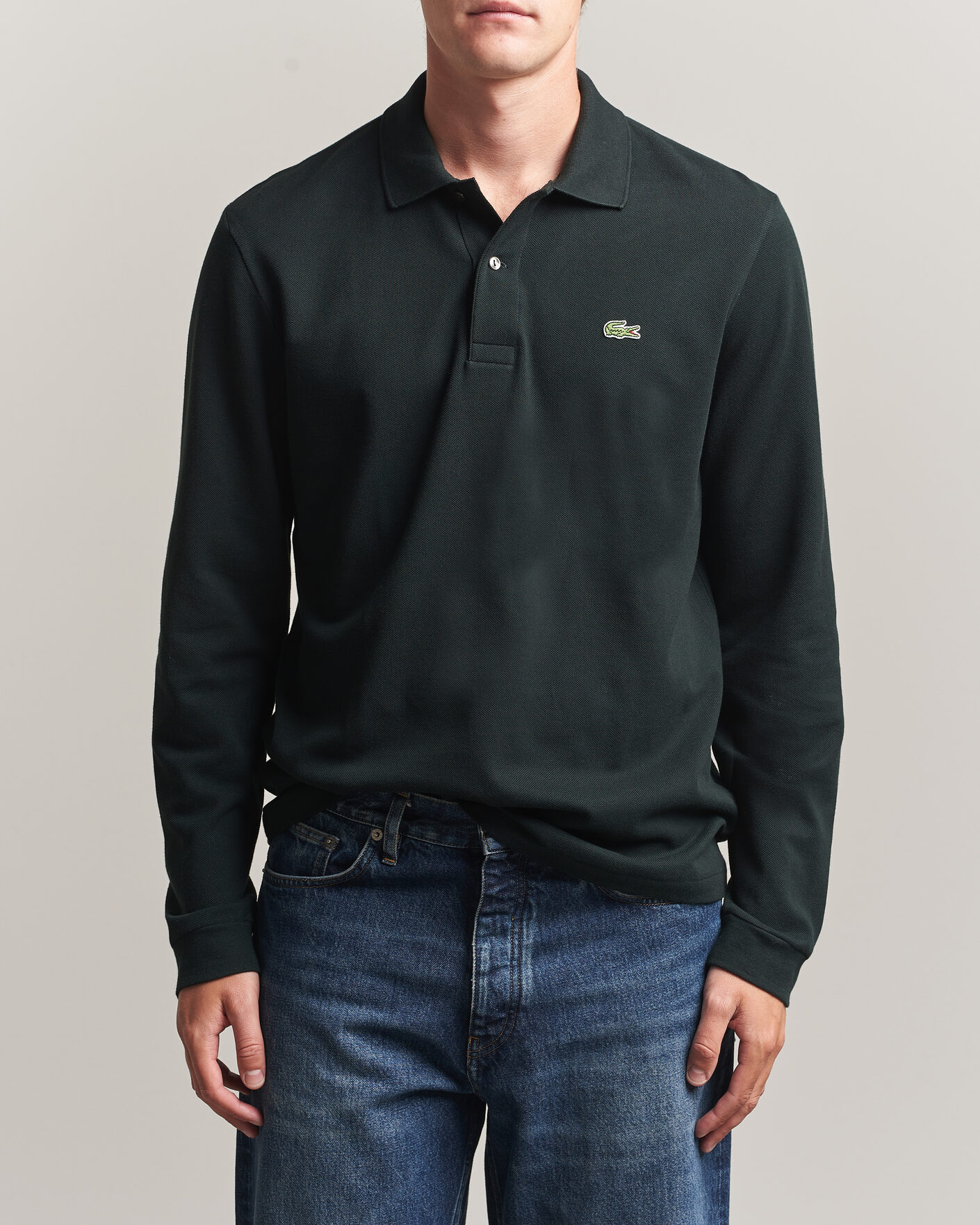 Herren | Poloshirts | Lacoste | Original Long Sleeve Polo Piké Dark Varech