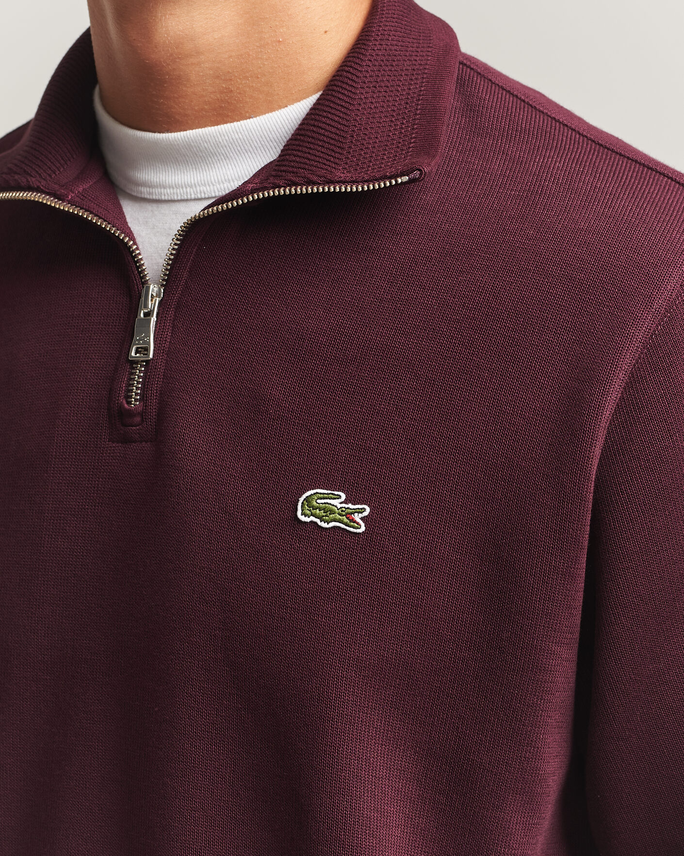 Herren | Pullover | Lacoste | Rib Interlock Half Zip Oxalis