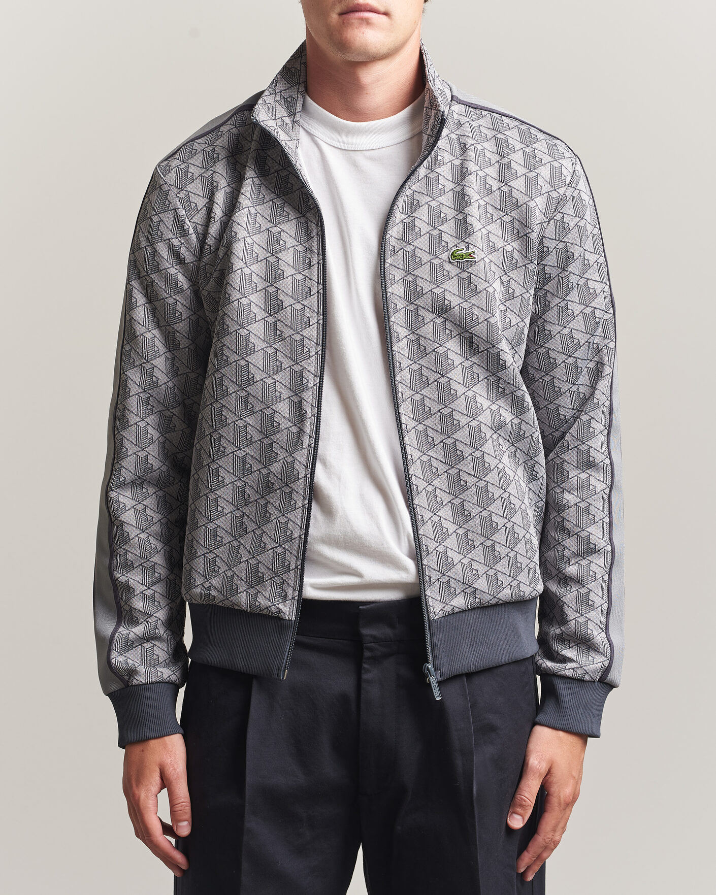 Herren | Pullover | Lacoste | Monogram Track Jacket Calluna/Graphite