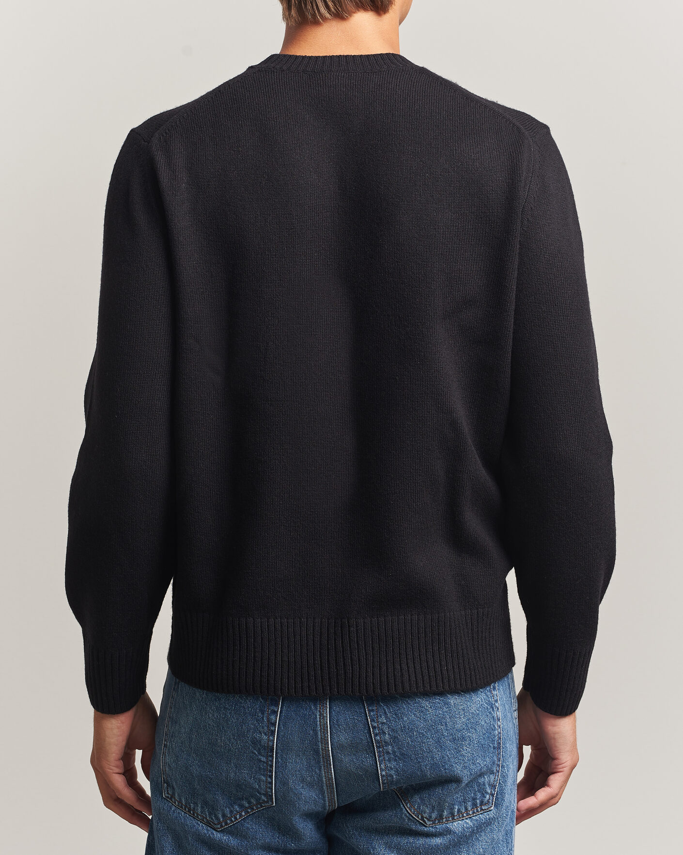 Herren | Pullover | Lacoste | Carded Wool Crew Neck Black