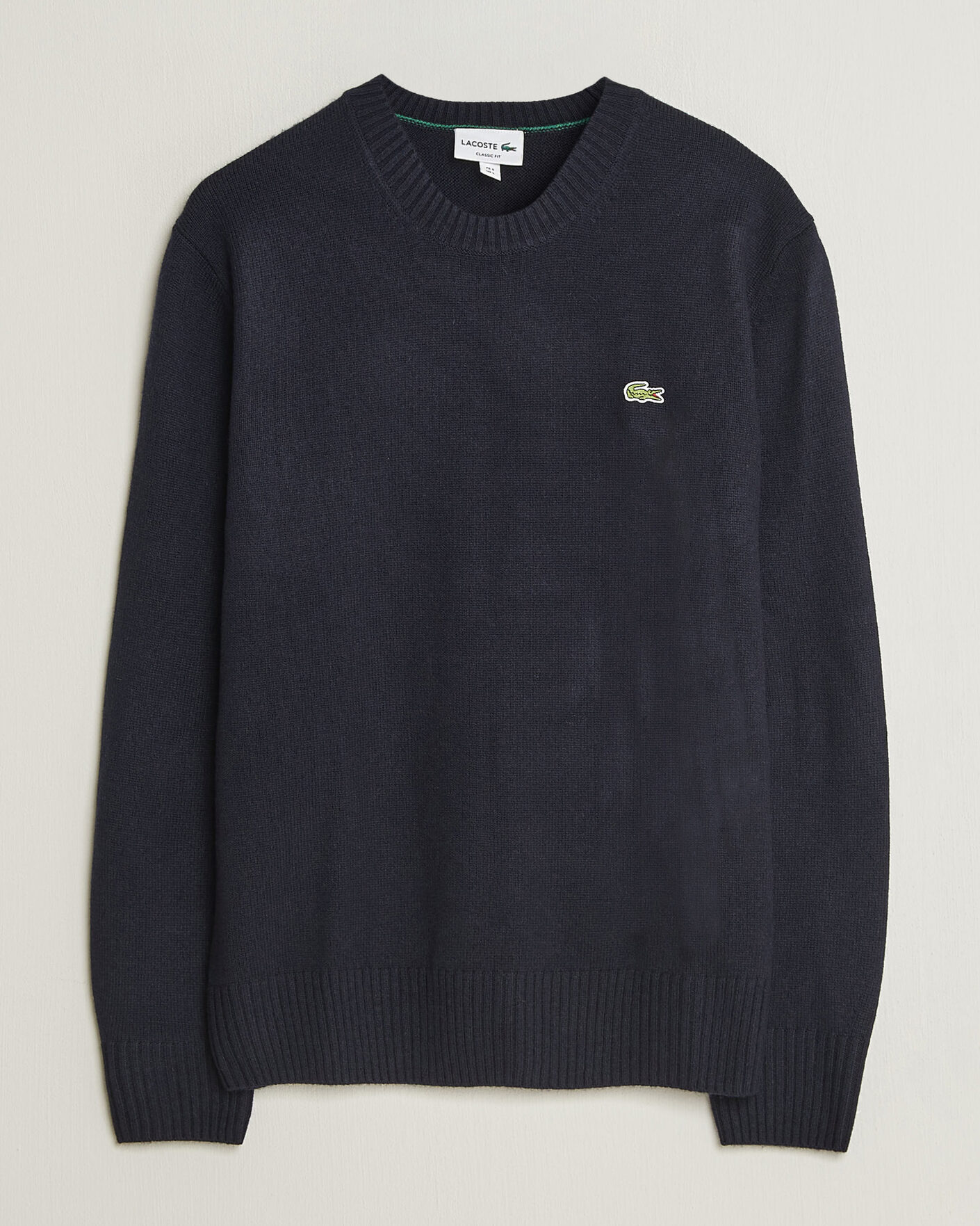 Herren | Pullover | Lacoste | Carded Wool Crew Neck Navy Blue