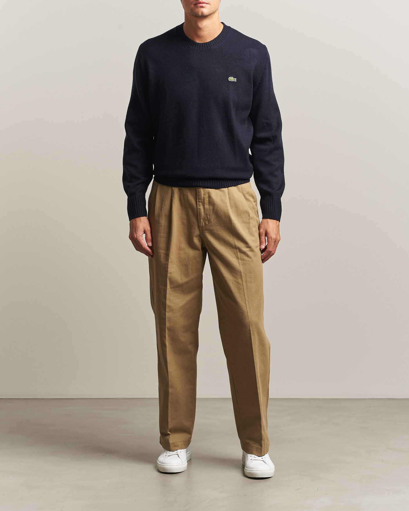 Herren | Pullover | Lacoste | Carded Wool Crew Neck Navy Blue