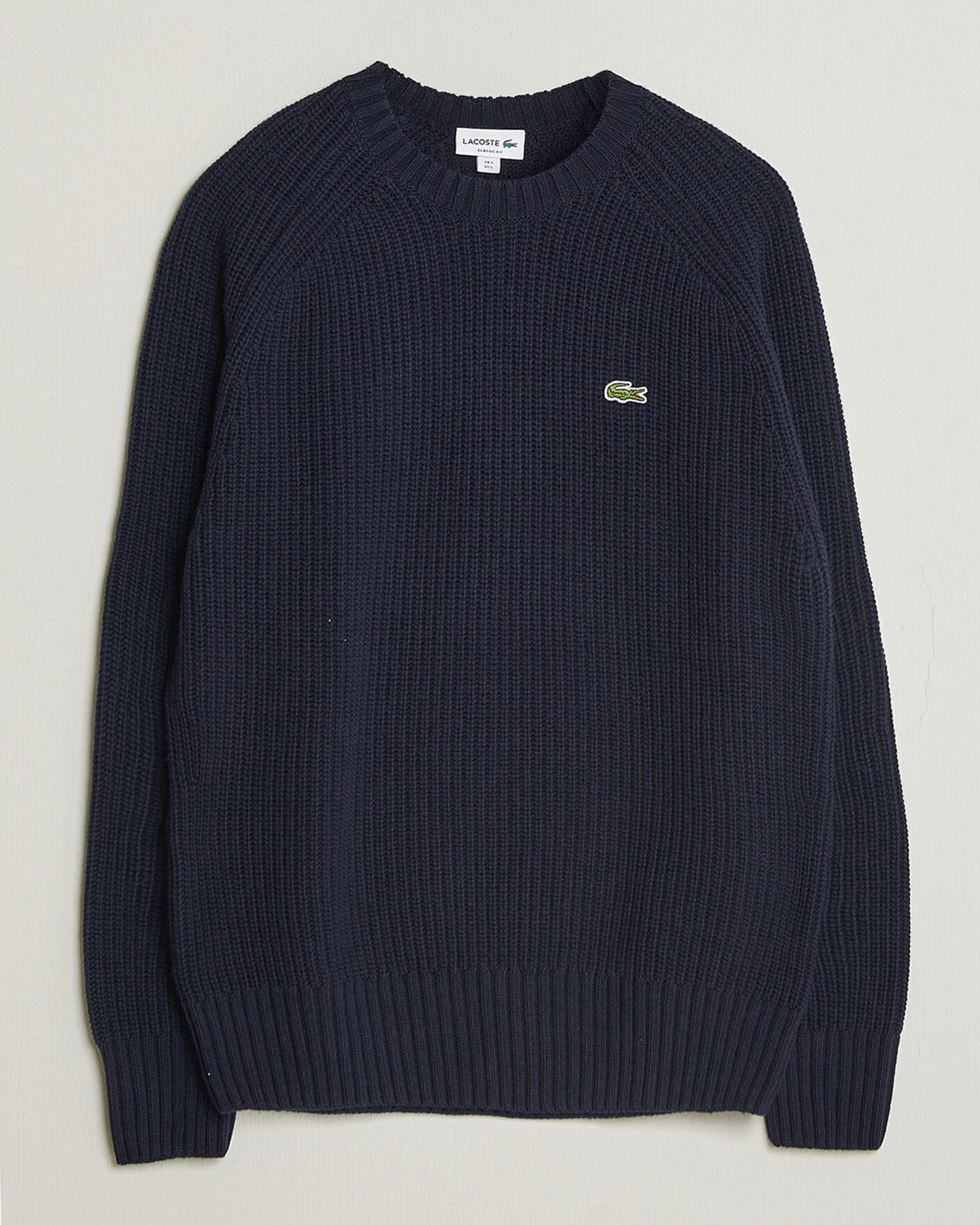 Herren | Pullover | Lacoste | Heavy Wool Knitted Sweater Navy Blue