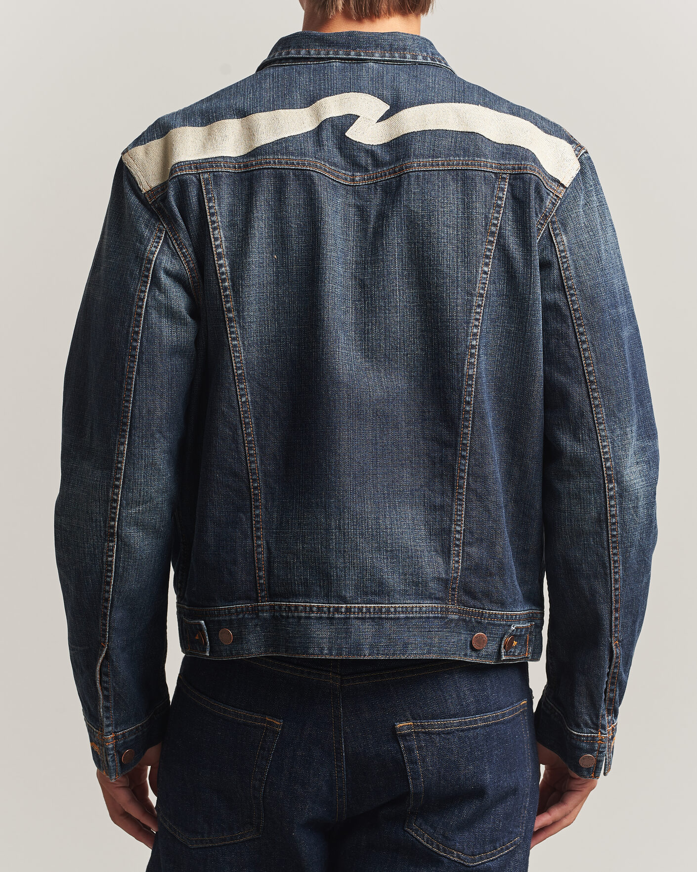 Herren | Jacken | Nudie Jeans | Conny Denim Jacket Big Wave Blue