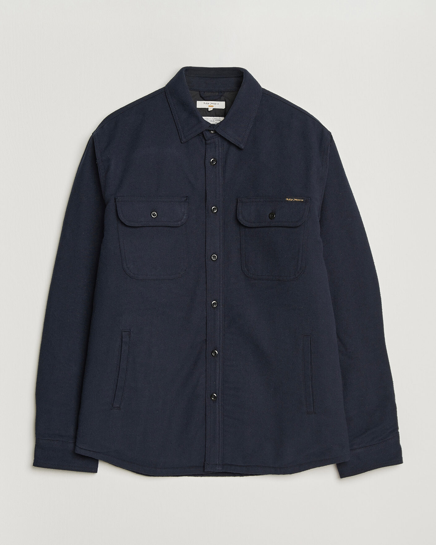 Herren | Hemden | Nudie Jeans | Glenn Padded Overshirt Blueberry