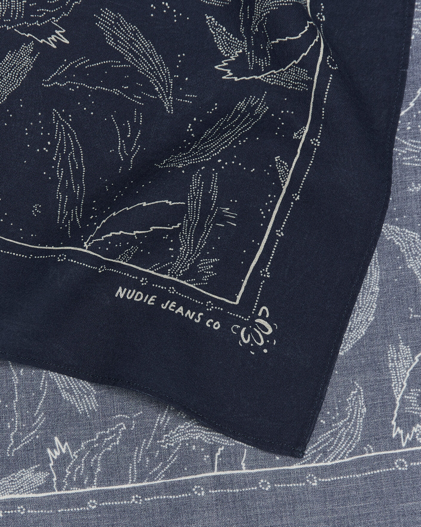 Herren | Tücher | Nudie Jeans | Ingrid Printed Bandana Blue
