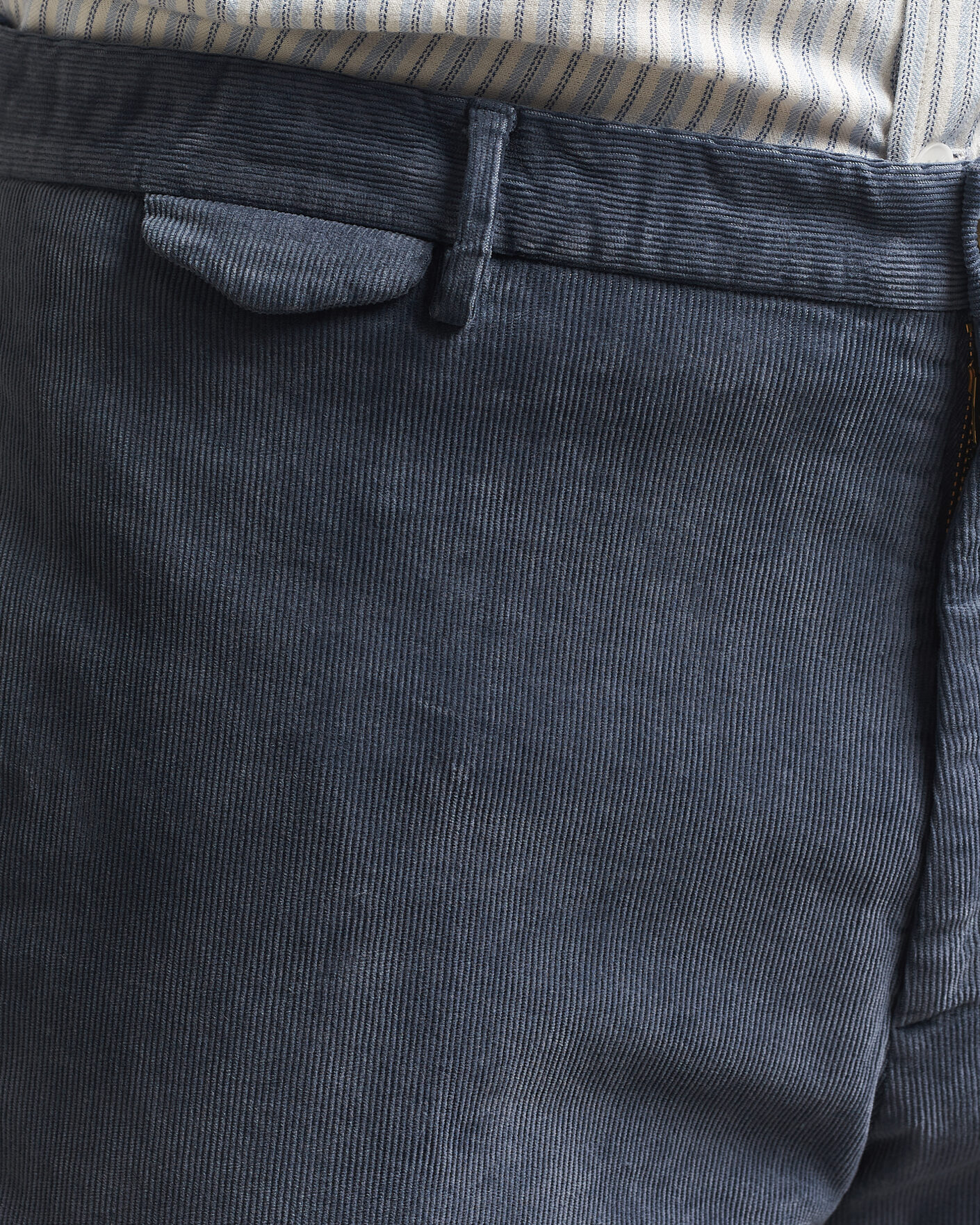Herren | Hosen | Santaniello | Corduroy Trousers Iron Blue