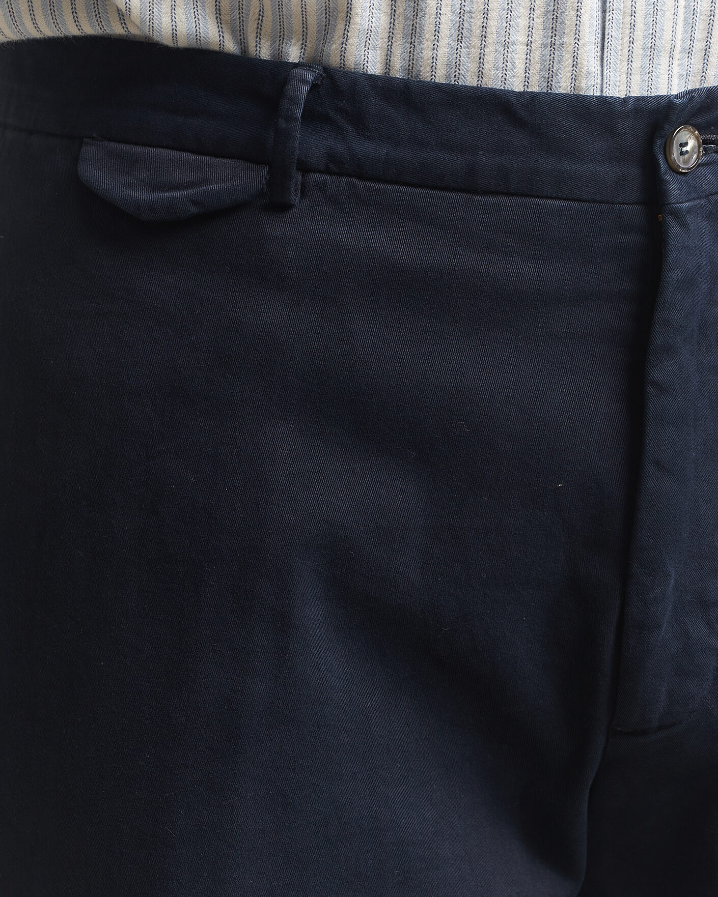 Herren | Hosen | Santaniello | Washed Cotton Trousers Navy