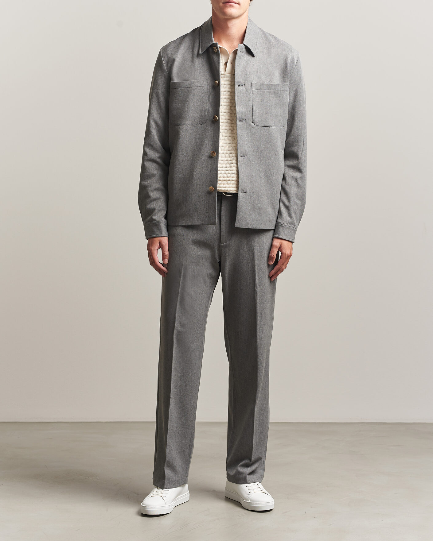 Herren | Hemden | LES DEUX | Marsielle Hybrid Jacket Grey Melange
