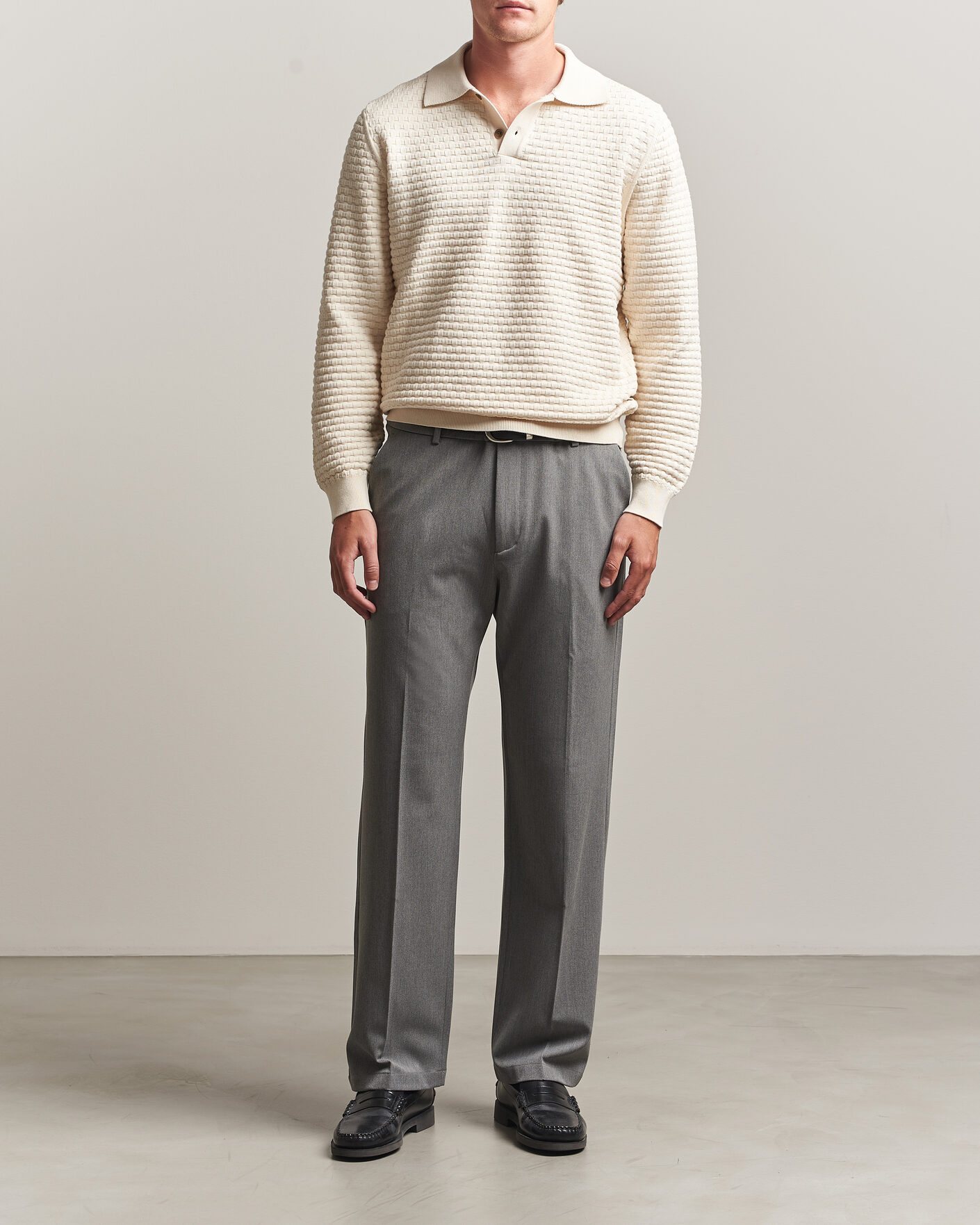 Herren | Hosen | LES DEUX | Como Solid Slack Pants Grey Melange
