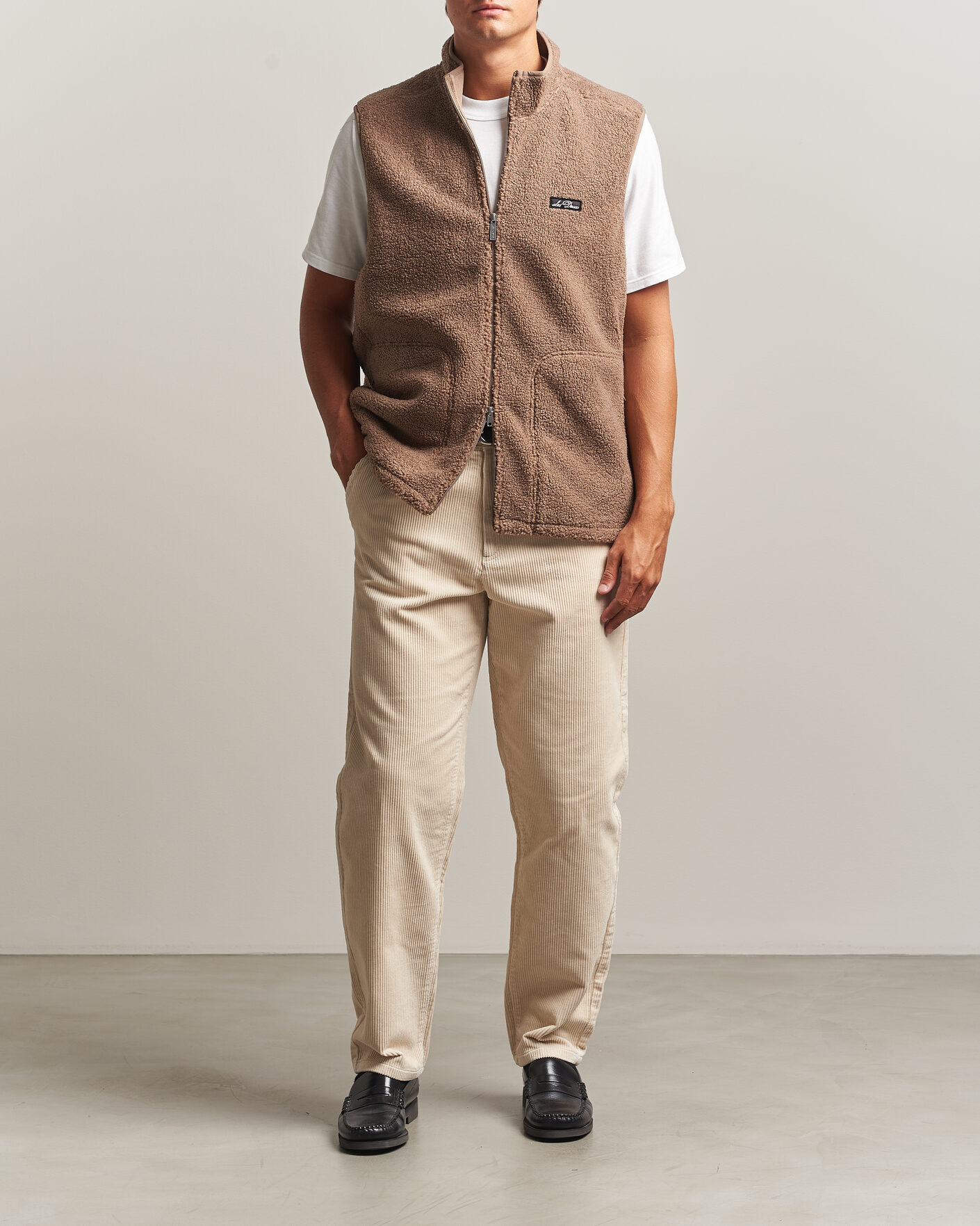 Herren | Westen | LES DEUX | Patch Teddy Vest Caribou