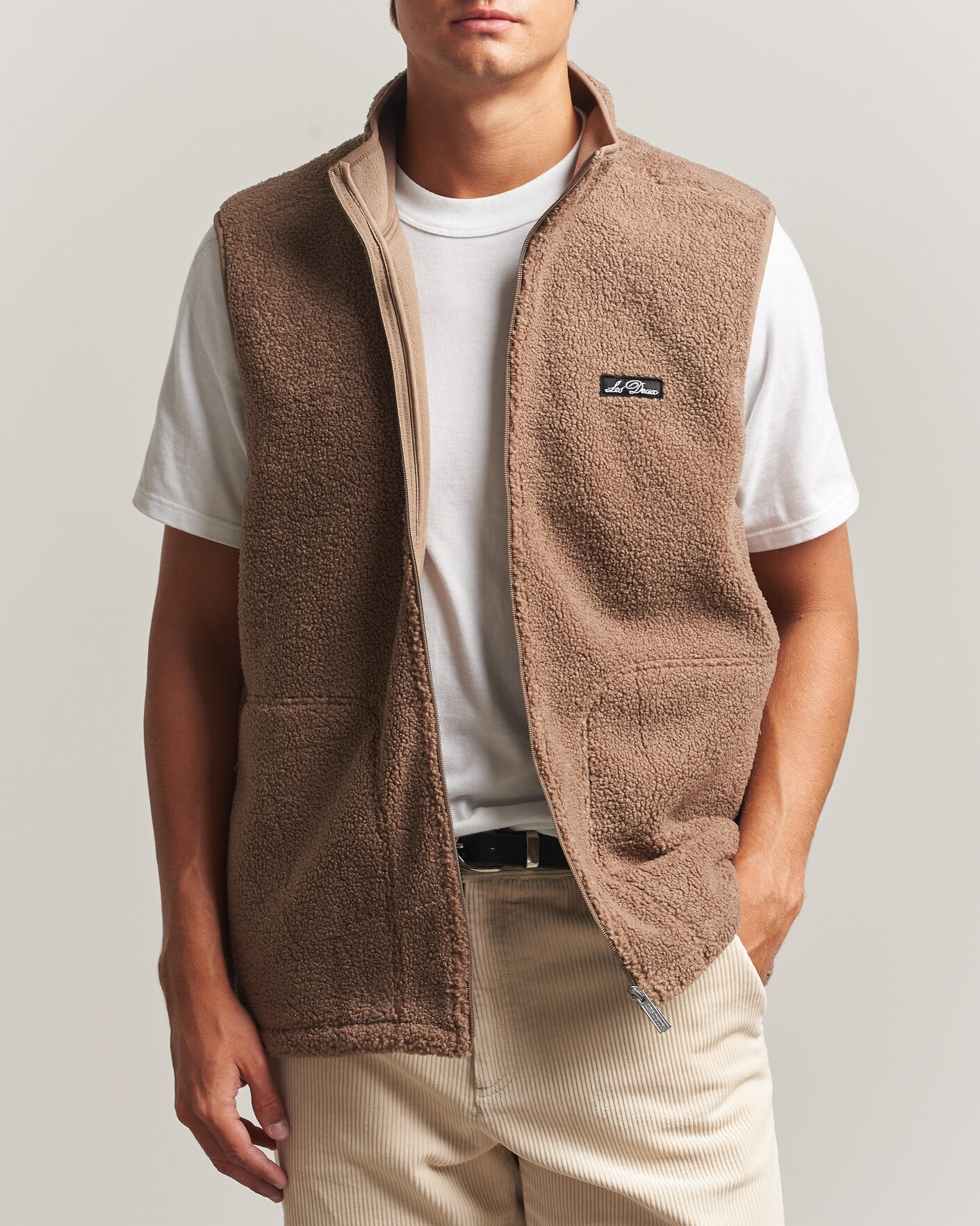 Herren | Westen | LES DEUX | Patch Teddy Vest Caribou