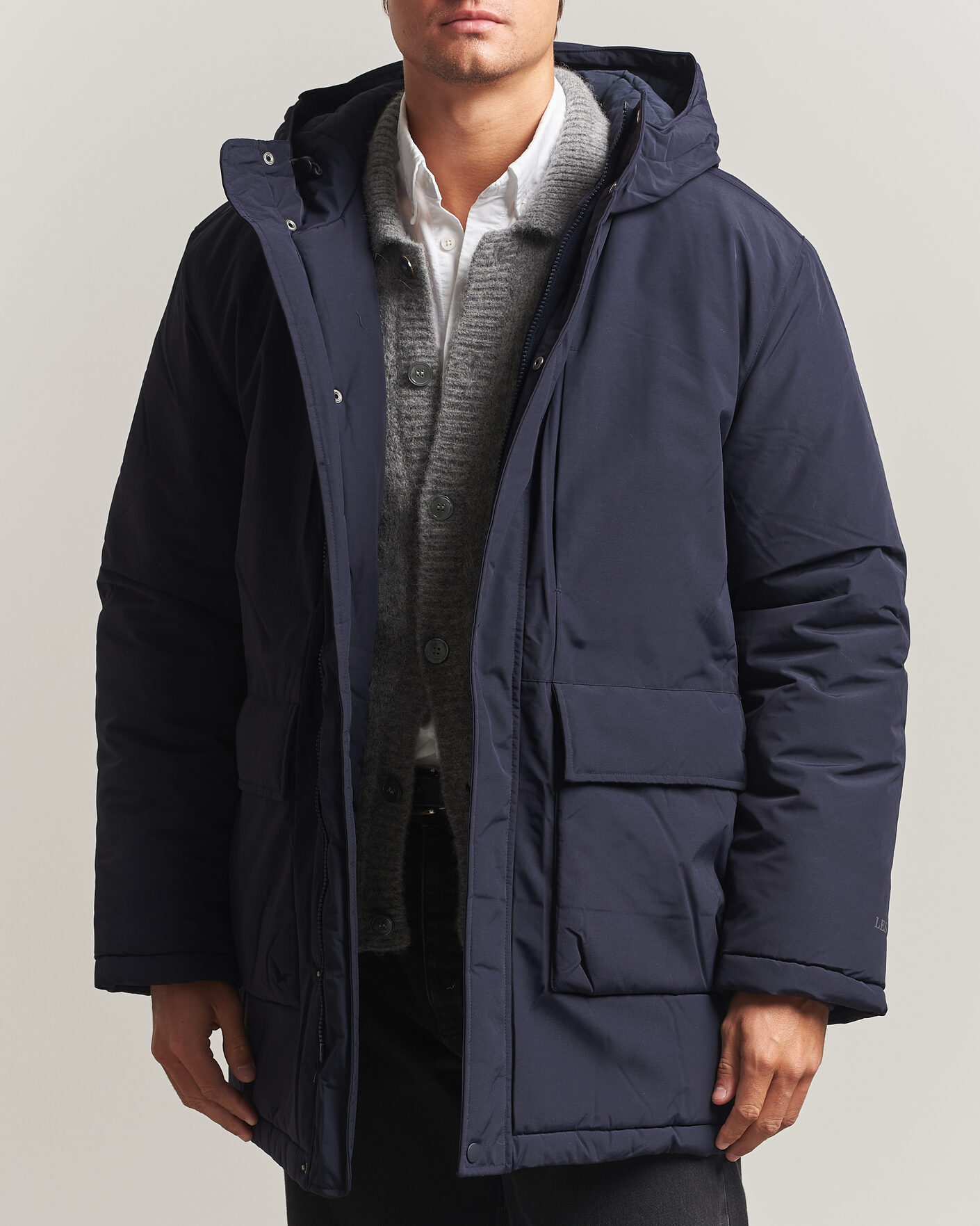 Herren | Jacken | LES DEUX | Padded Parka Coat Dark Navy