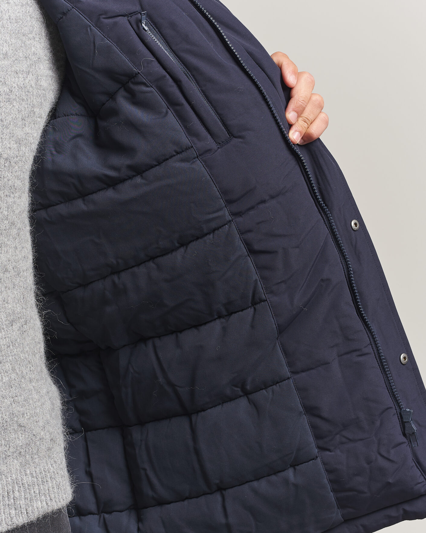 Herren | Jacken | LES DEUX | Padded Parka Coat Dark Navy
