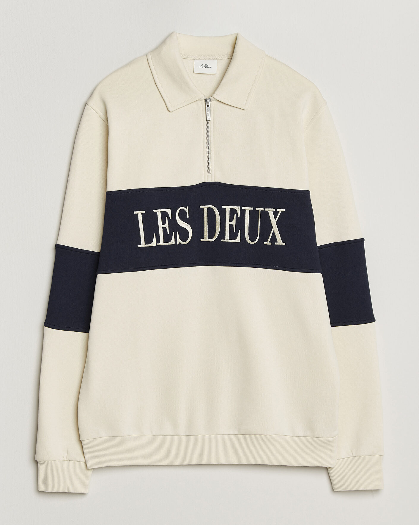 Herren | Pullover | LES DEUX | Zipper Rugby Sweatshirt Ivory