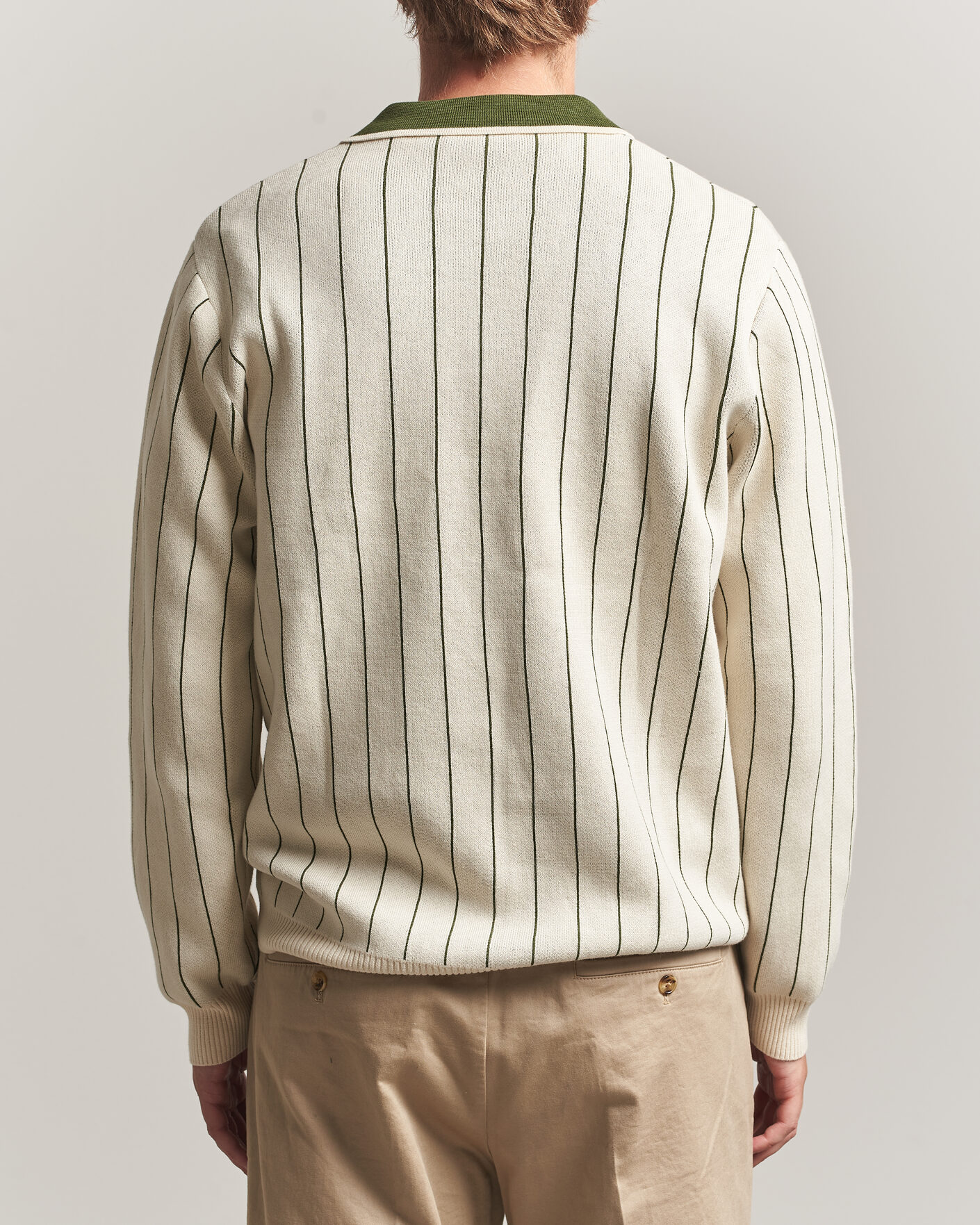 Herren | Pullover | LES DEUX | Signature Knitted Long Sleeve Polo Ivory