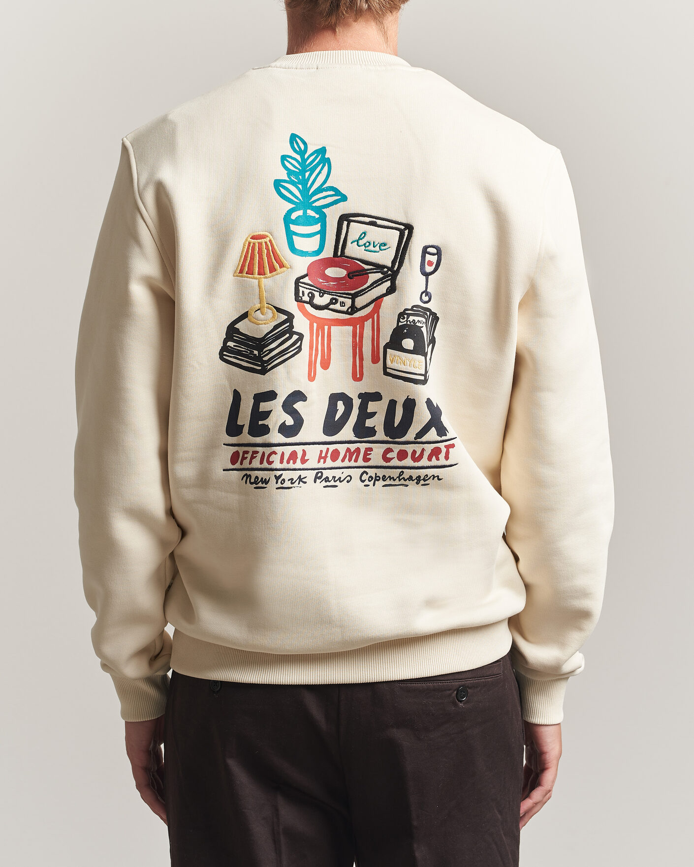 Herren | Pullover | LES DEUX | Record Sweatshirt Ivory