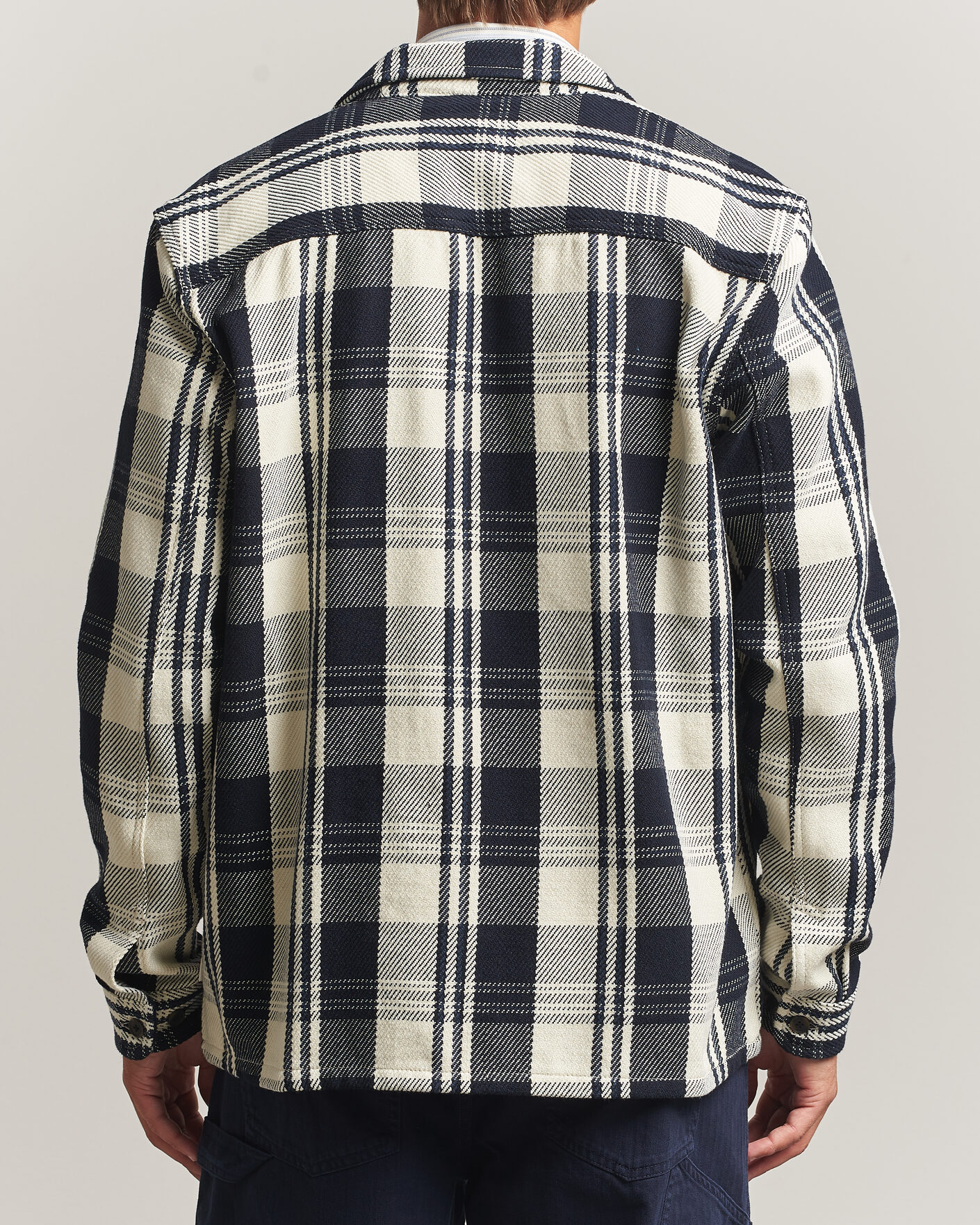 Herren | Hemden | LES DEUX | Structured Check Overshirt Dark Navy