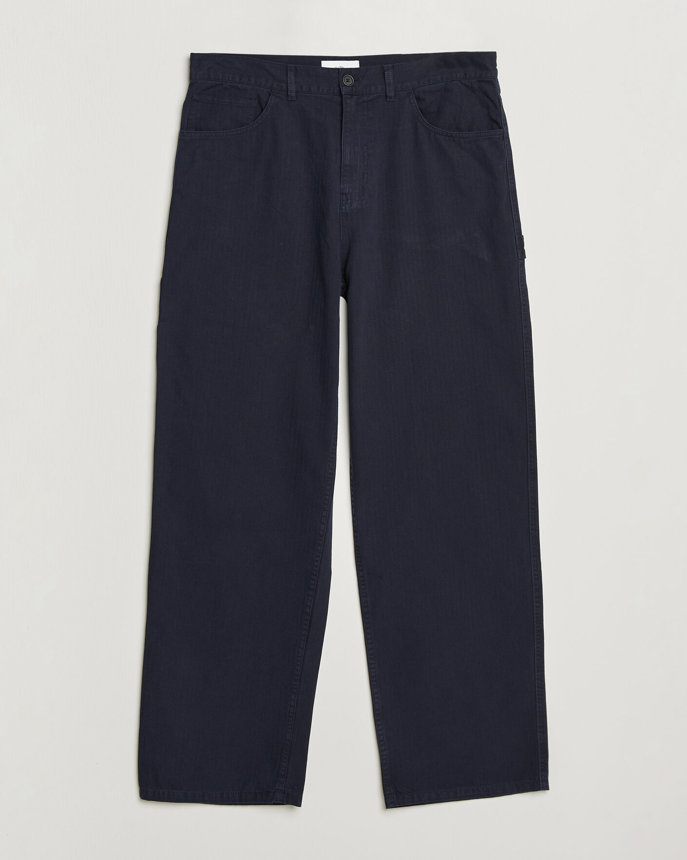 Herren | Hosen | LES DEUX | Roi Carpenter Herringbone Pants Dark Navy