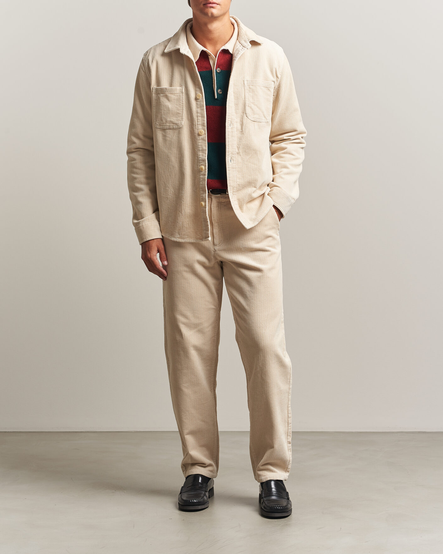 Herren | Hosen | LES DEUX | Corduroy Tapered Pants Ivory