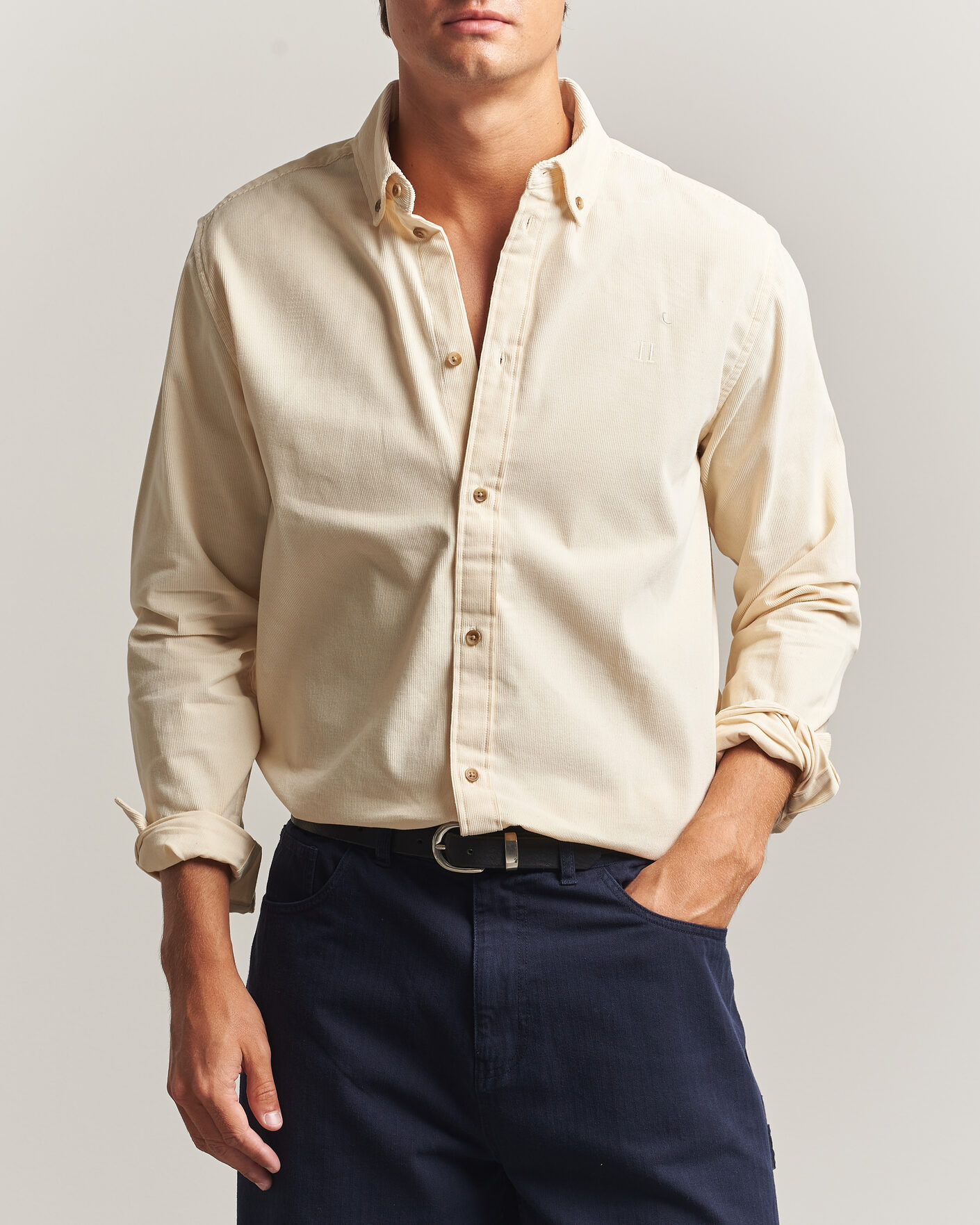 Herren | Hemden | LES DEUX | Pinwale Corduroy Shirt Ivory