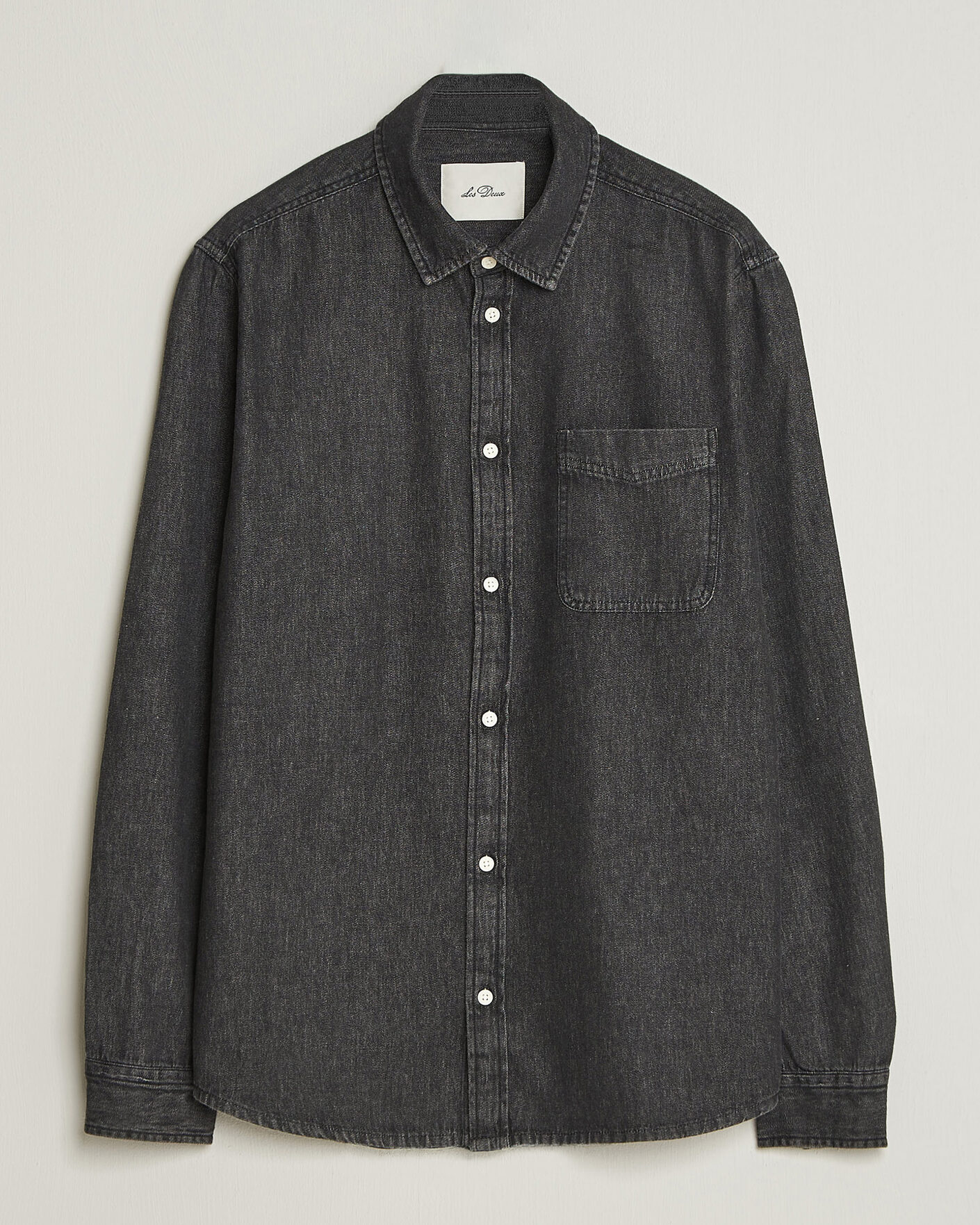 Herren | Hemden | LES DEUX | Denim Shirt Black Wash