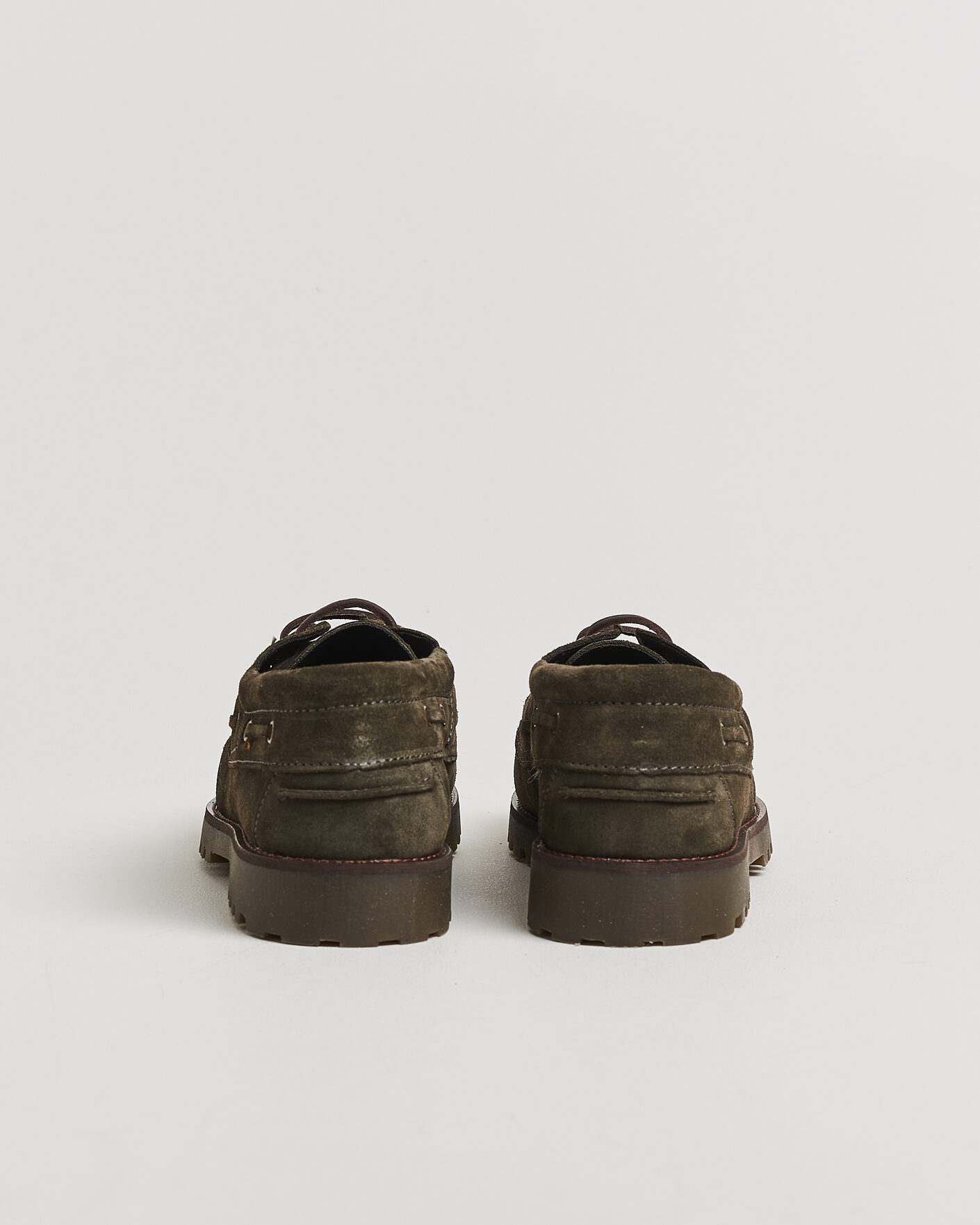 Herren | Loafer | LES DEUX | Suede Boatshoe Rosin Green