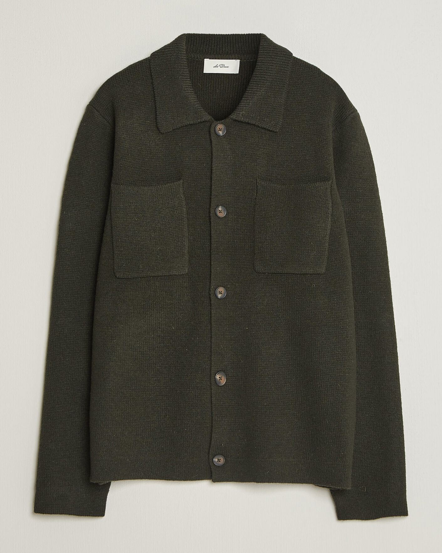 Herren | Pullover | LES DEUX | Milano Knit Overshirt Rosin Green