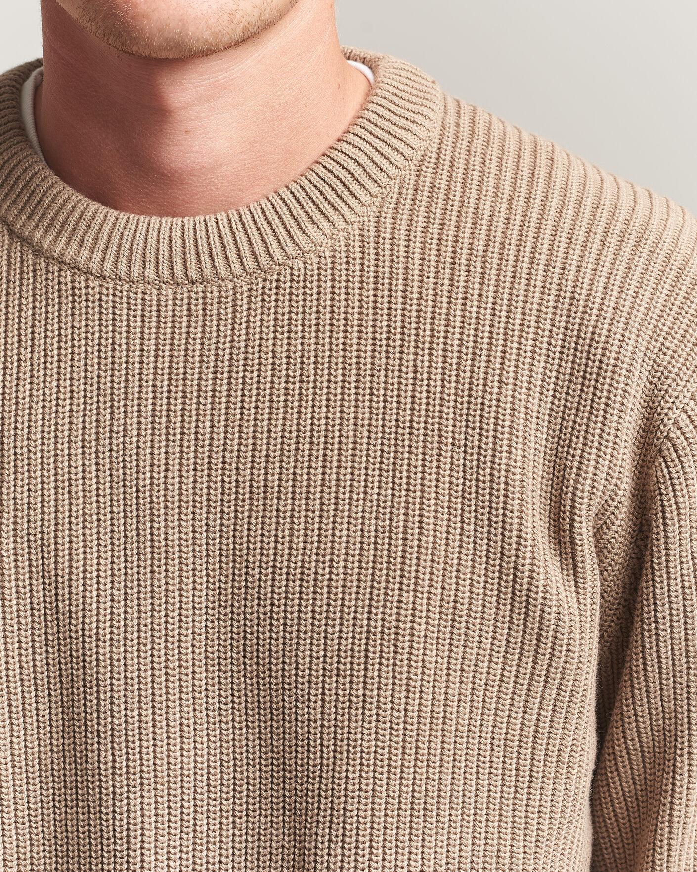 Herren | Pullover | LES DEUX | Rib Crewneck Knit Dark Sand