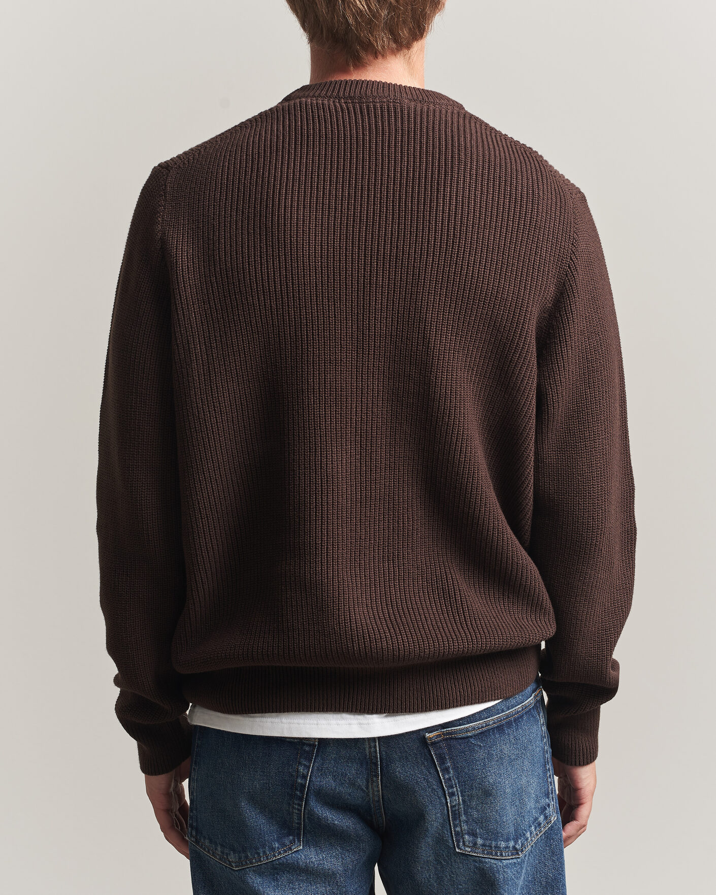 Herren | Pullover | LES DEUX | Rib Crewneck Knit Molé Brown