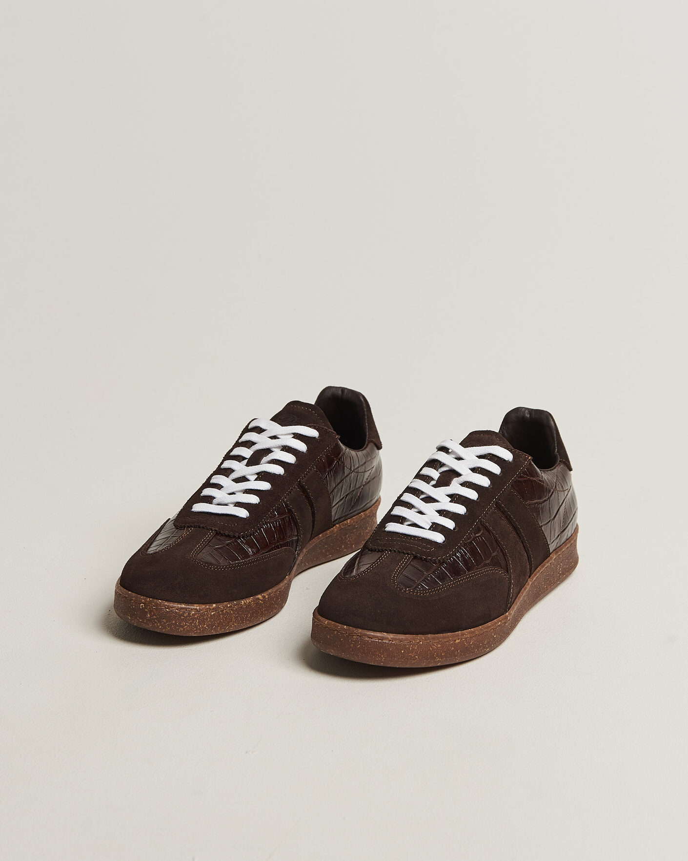 Herren | Sneaker | LES DEUX | Croco Sneaker Molé Brown