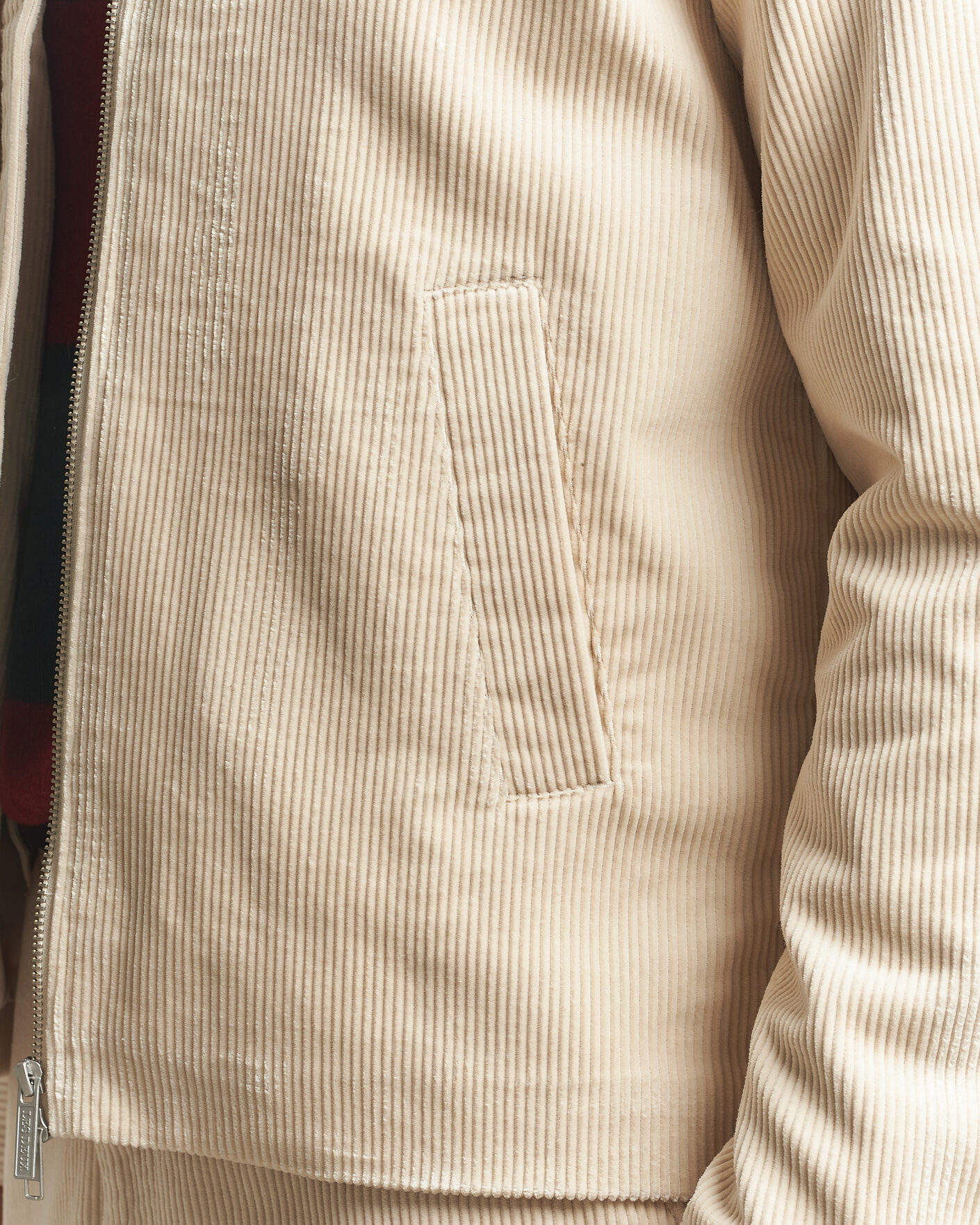 Herren | Jacken | LES DEUX | Corduroy Zipper Coach Jacket Ivory