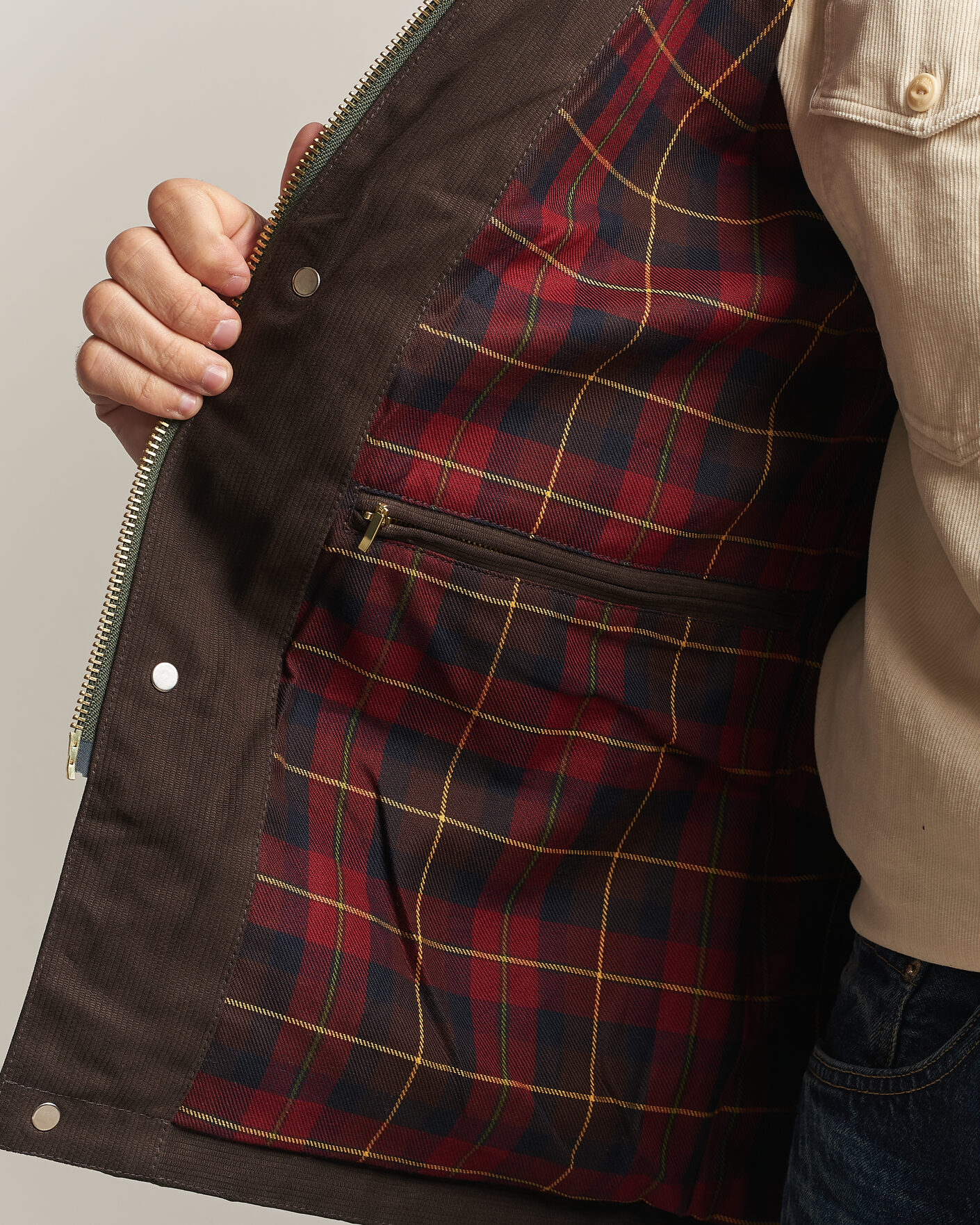 Herren | Jacken | Manifattura Ceccarelli | Rain Caban Wax Cloth Dark Green