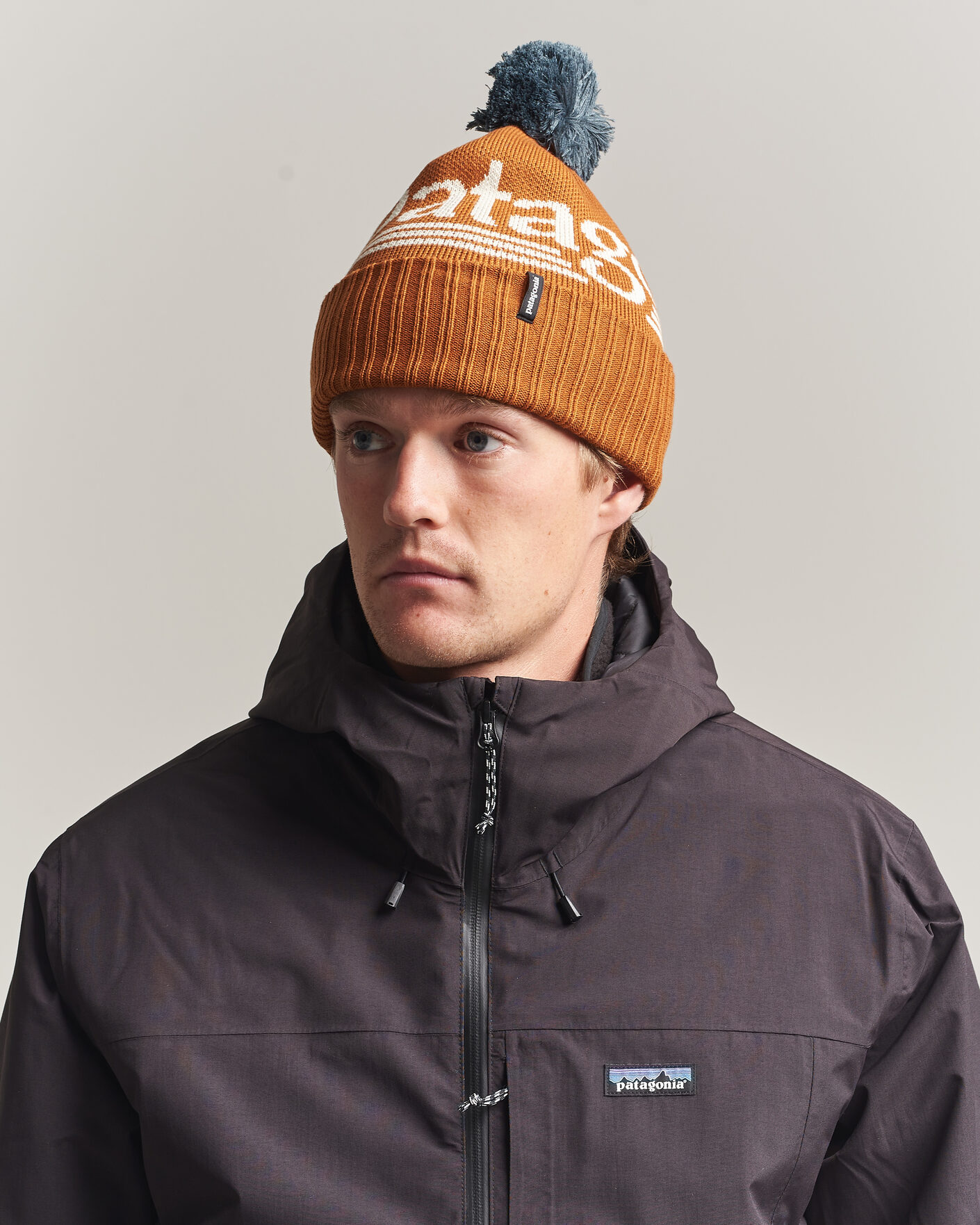 Herren | Mützen | Patagonia | Powder Town Beanie Cinnamon Brown